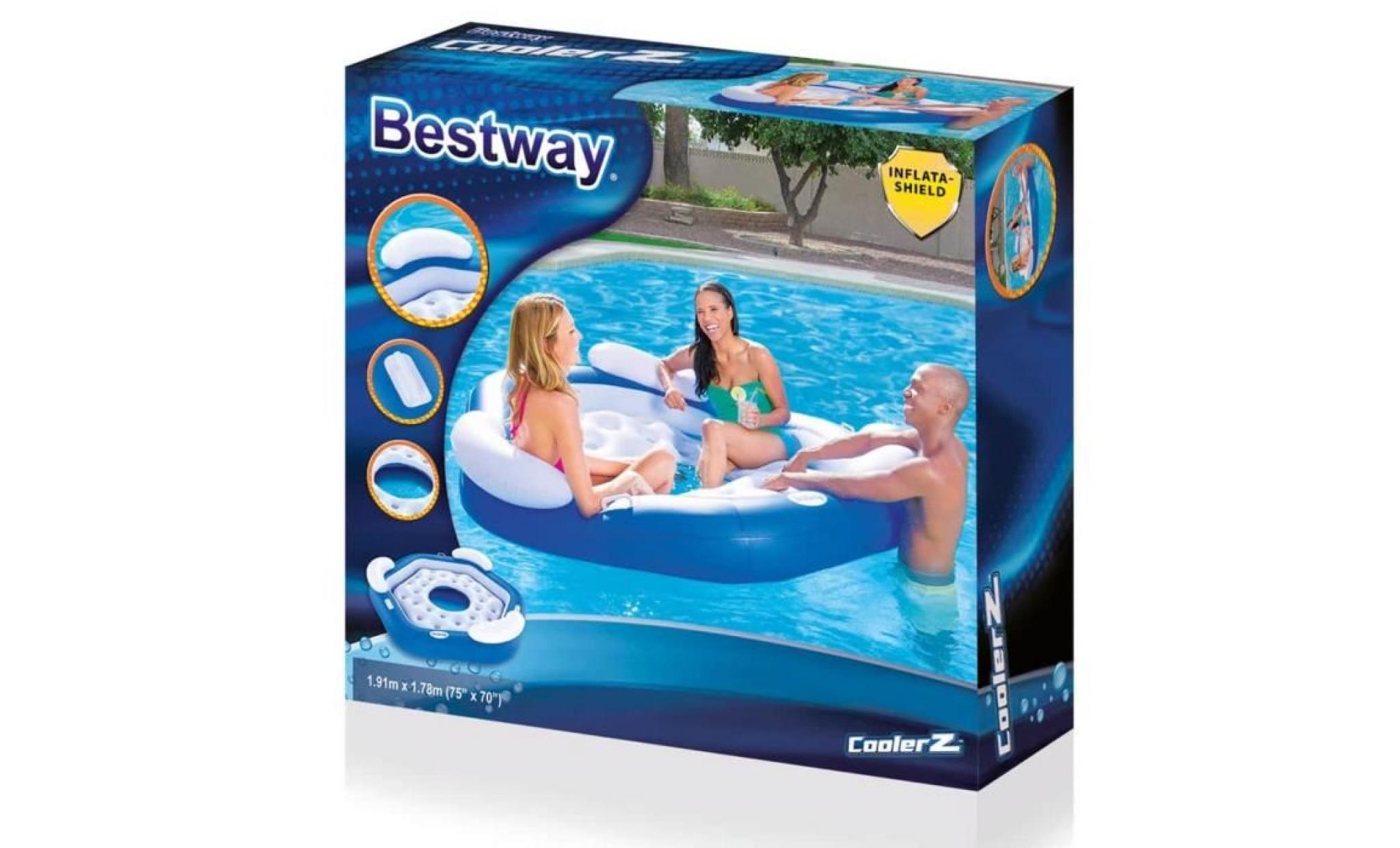 bestway chaise gonflable flottante 43111 pas cher