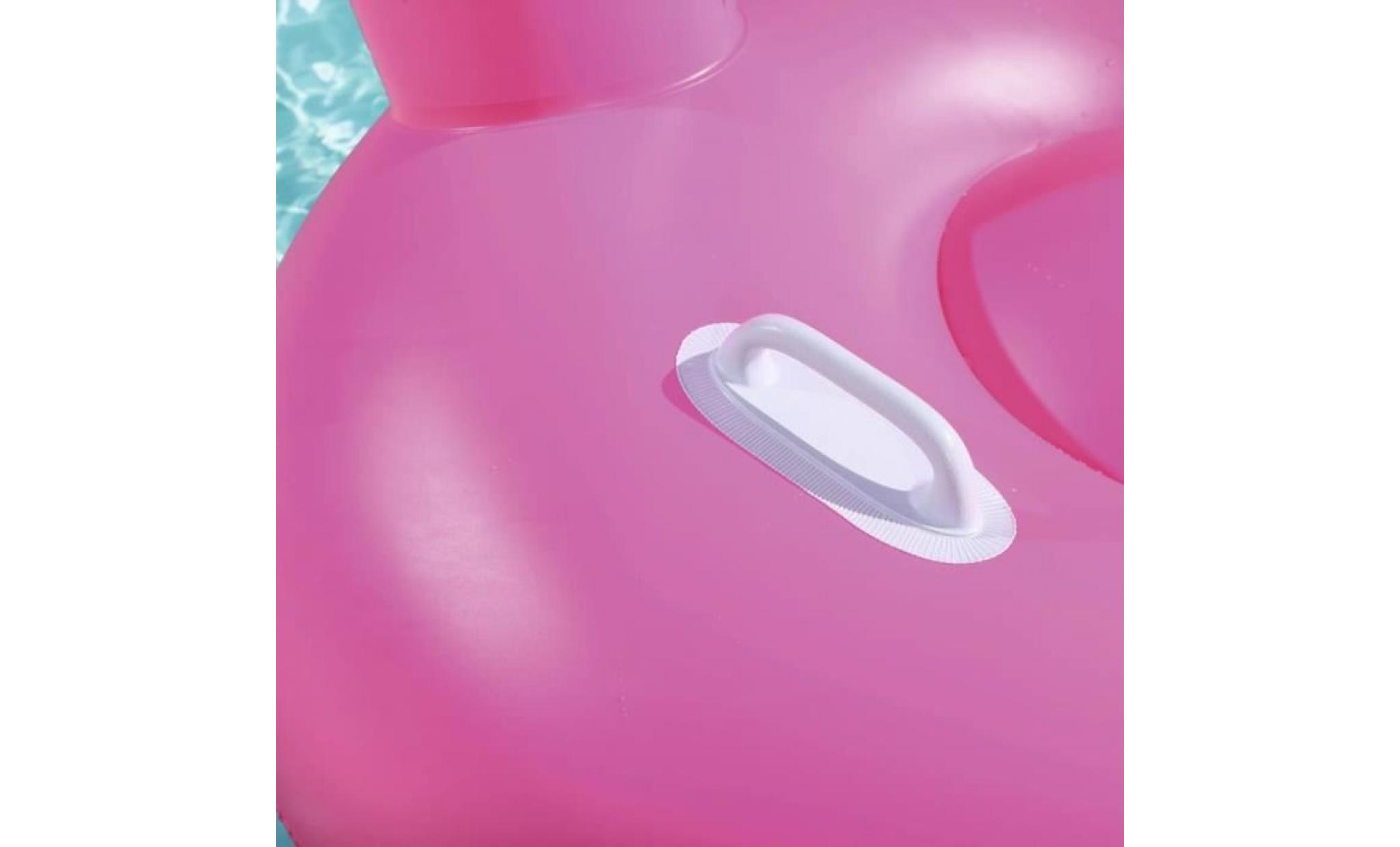 bestway jouet piscine gonflable flamant rose très grand 41108 pas cher