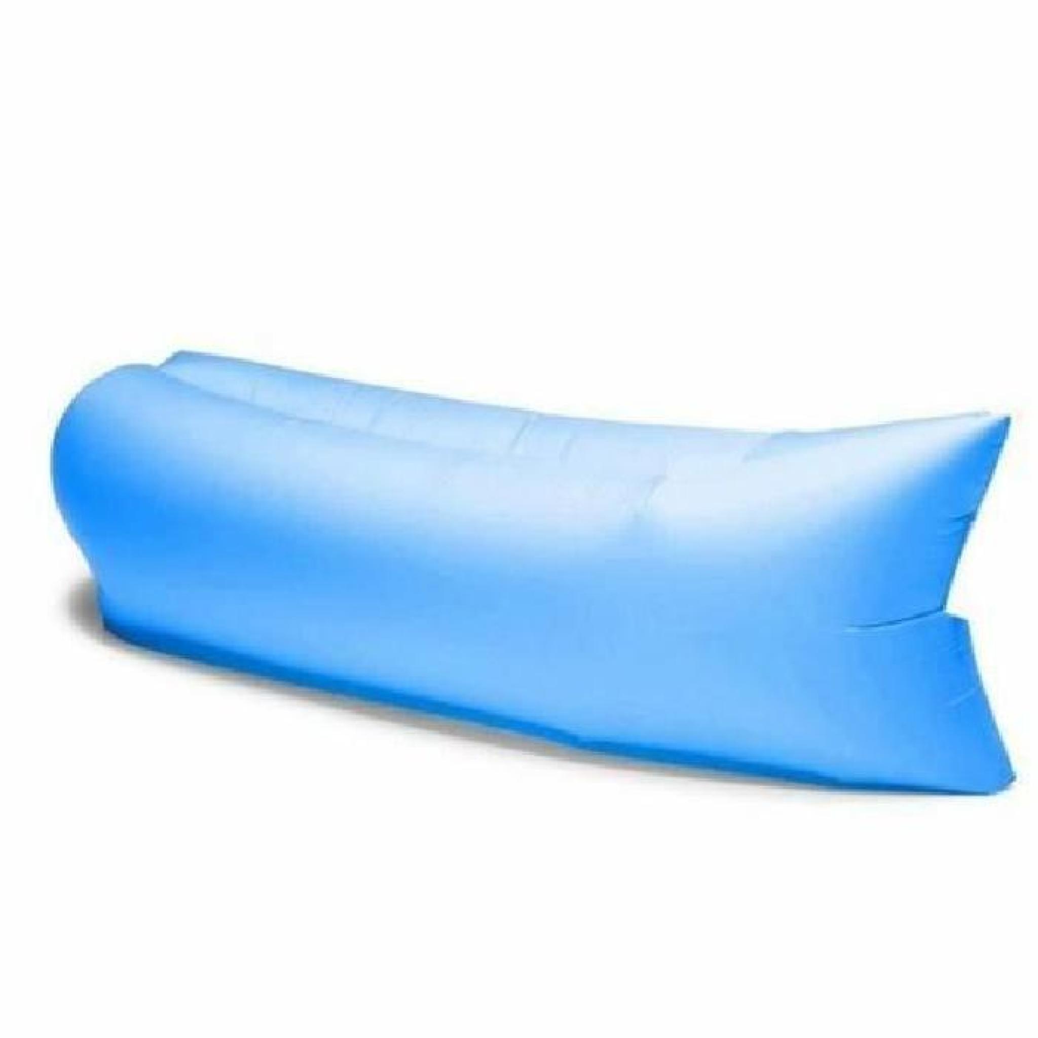 Bleu Portable en plein air gonflable Canapé Sofa gonflable Lounger Air Sac housse pour barbecue Beach Camping pas cher