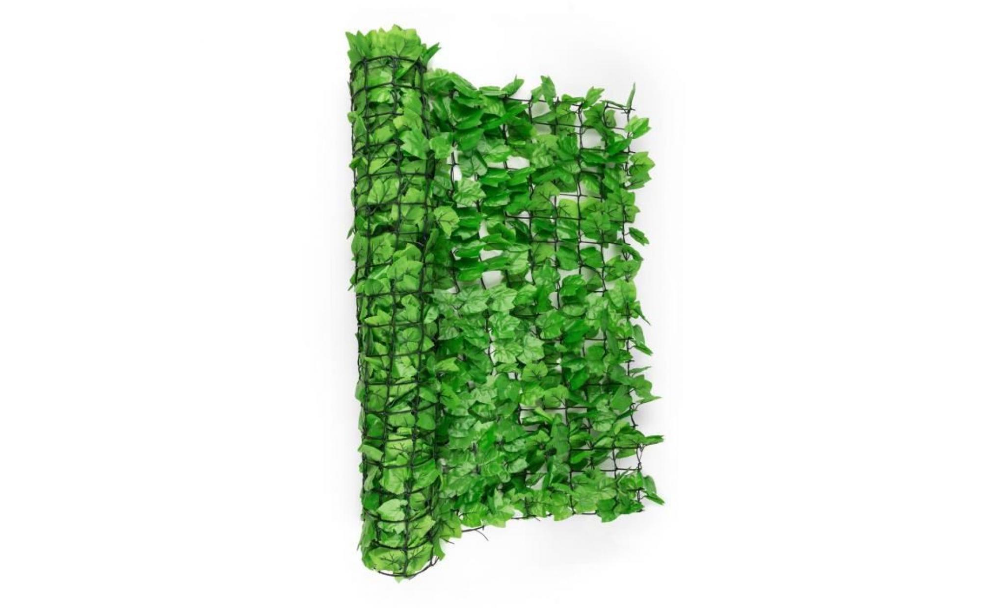 blumfeldt fency bright ivy clôture pare vue paravent 300x150 cm lierre  vert clair