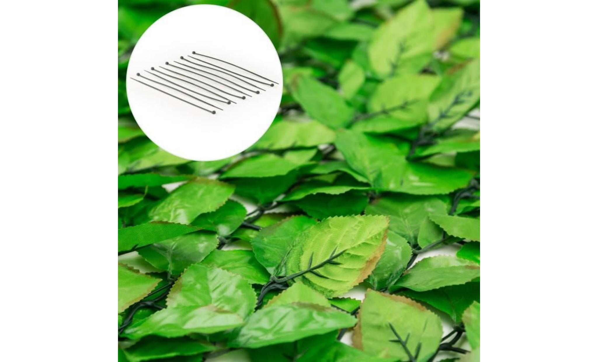 blumfeldt fency bright leaf clôture pare vue paravent 300x150 cm hêtre  vert clair pas cher