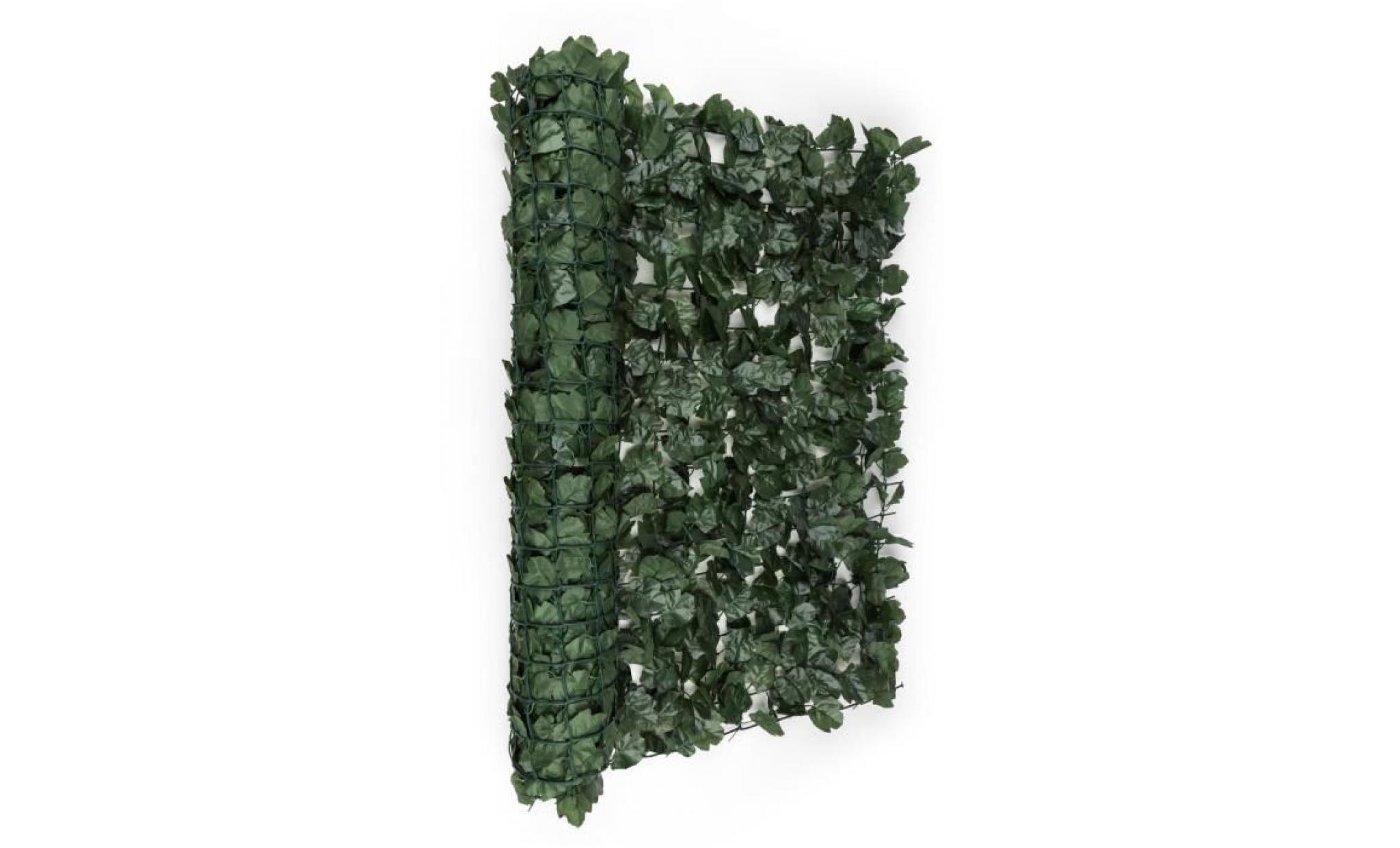 Blumfeldt Fency Dark Ivy Clôture pare-vue Paravent 300x100 cm lierre -vert foncé