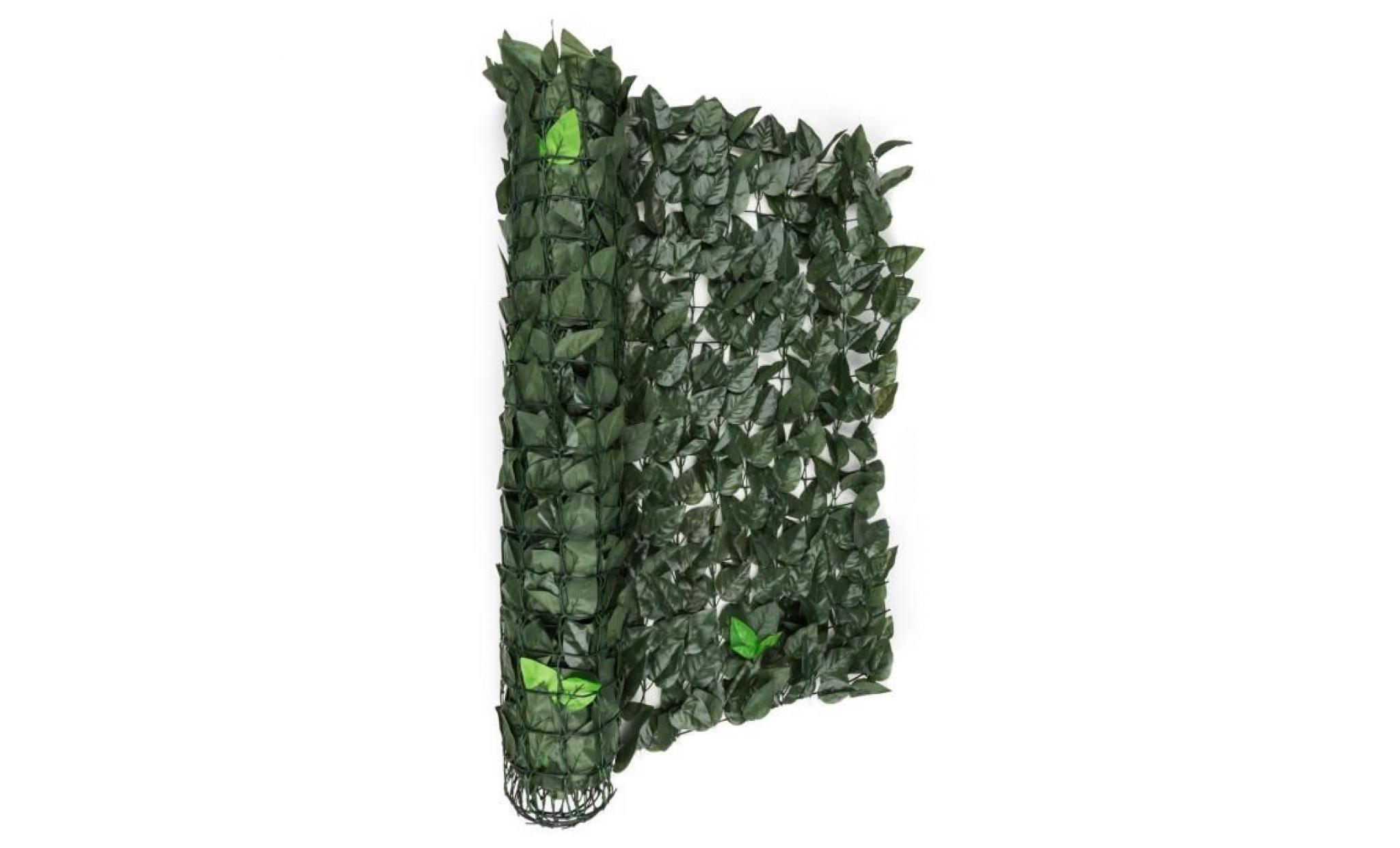 blumfeldt fency dark leaf clôture pare vue paravent 300x150 cm  mélange vert foncé