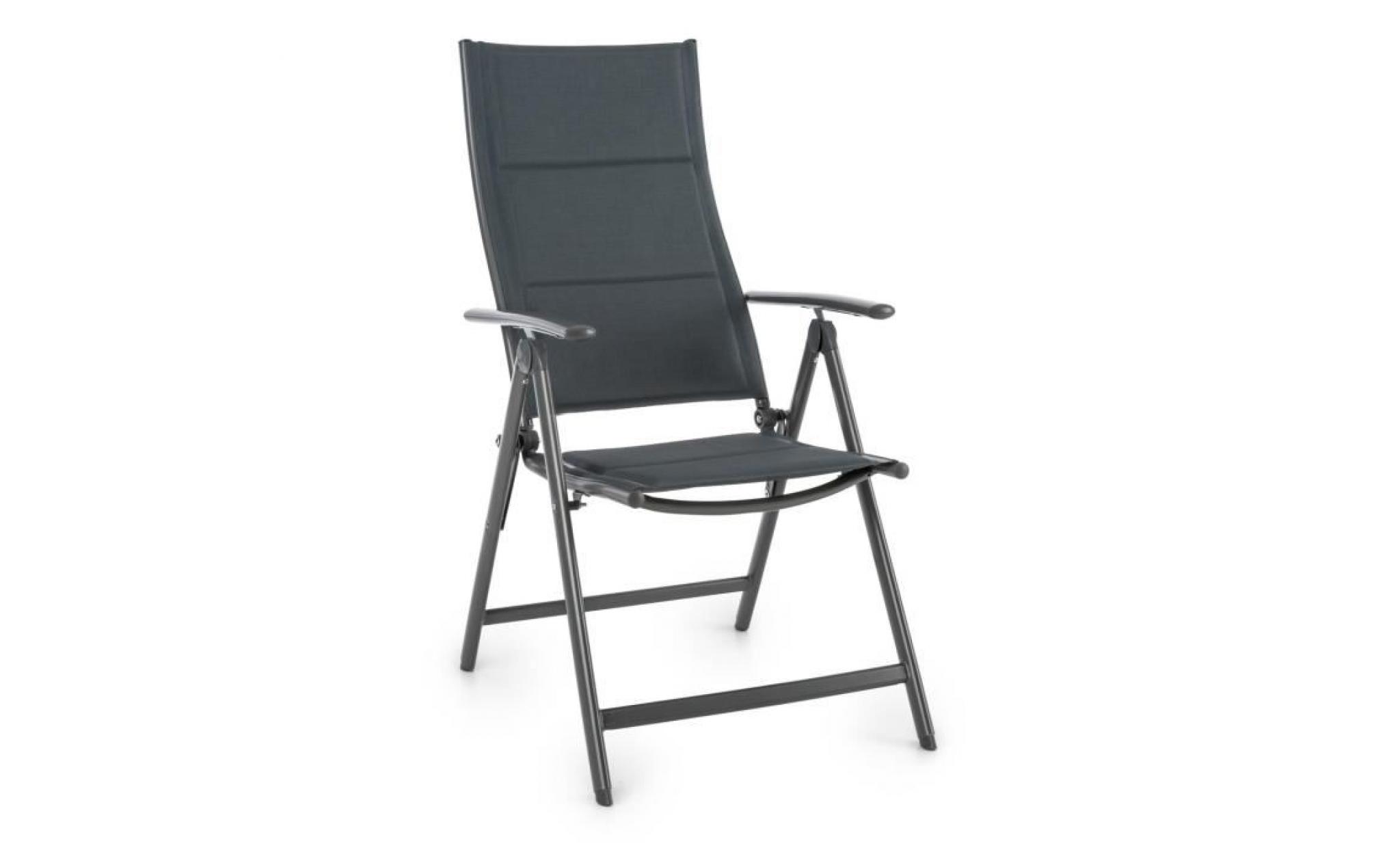 blumfeldt stylo noble grey chaise de jardin chaise pliante aluminium gris