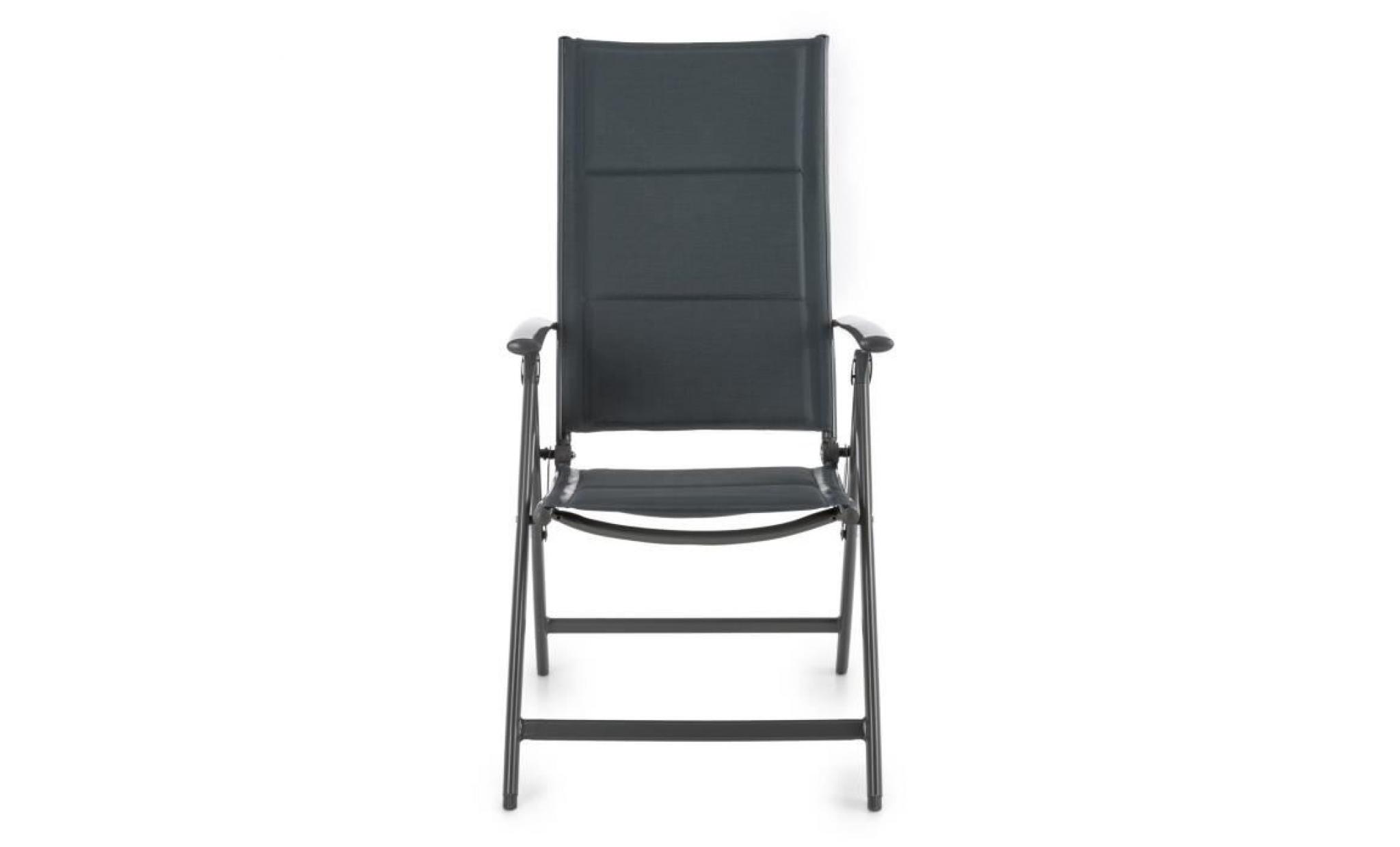 blumfeldt stylo noble grey chaise de jardin chaise pliante aluminium gris pas cher