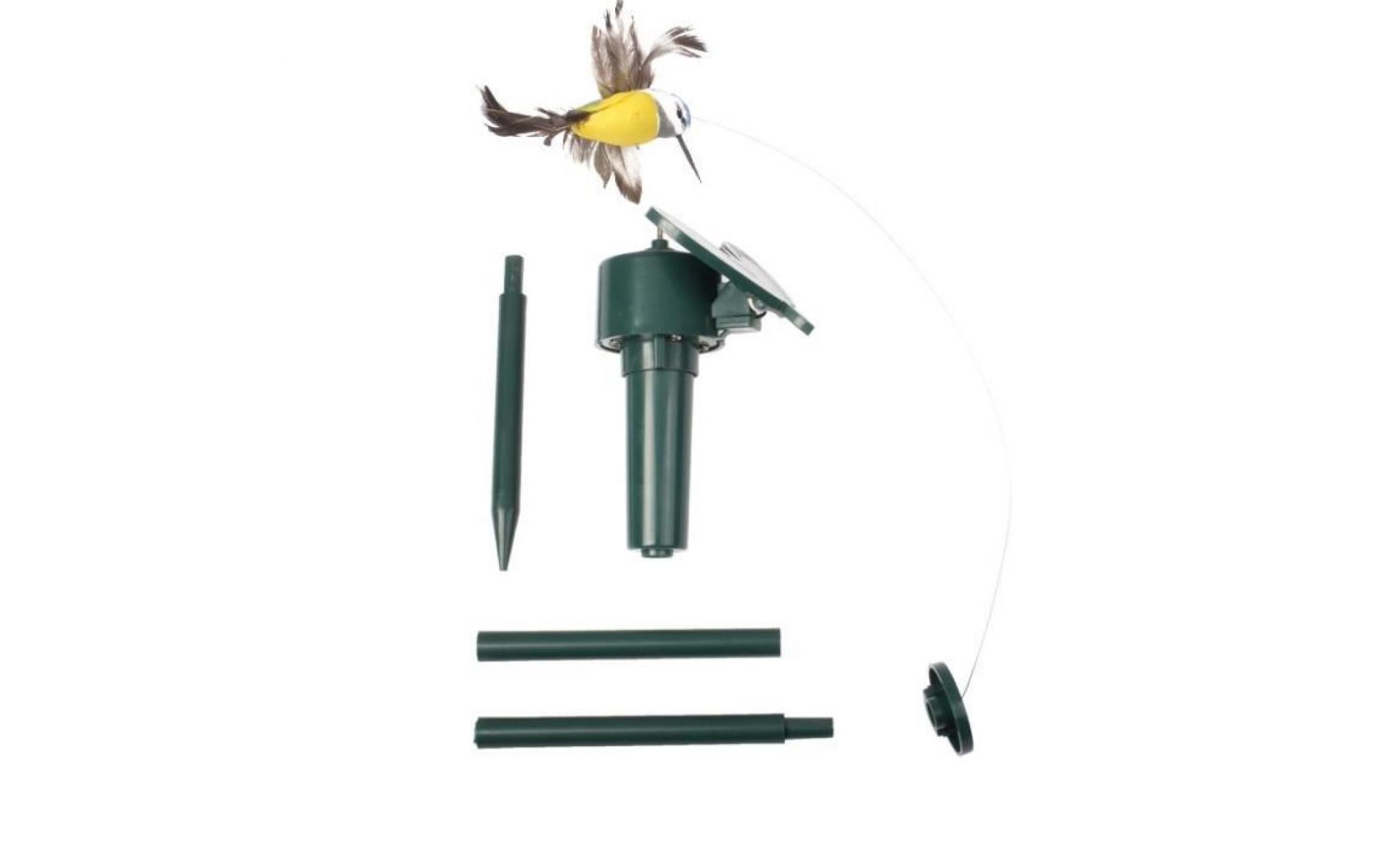 borne solaire de jardin   modèle oiseau volant rotatif   décoration pas cher
