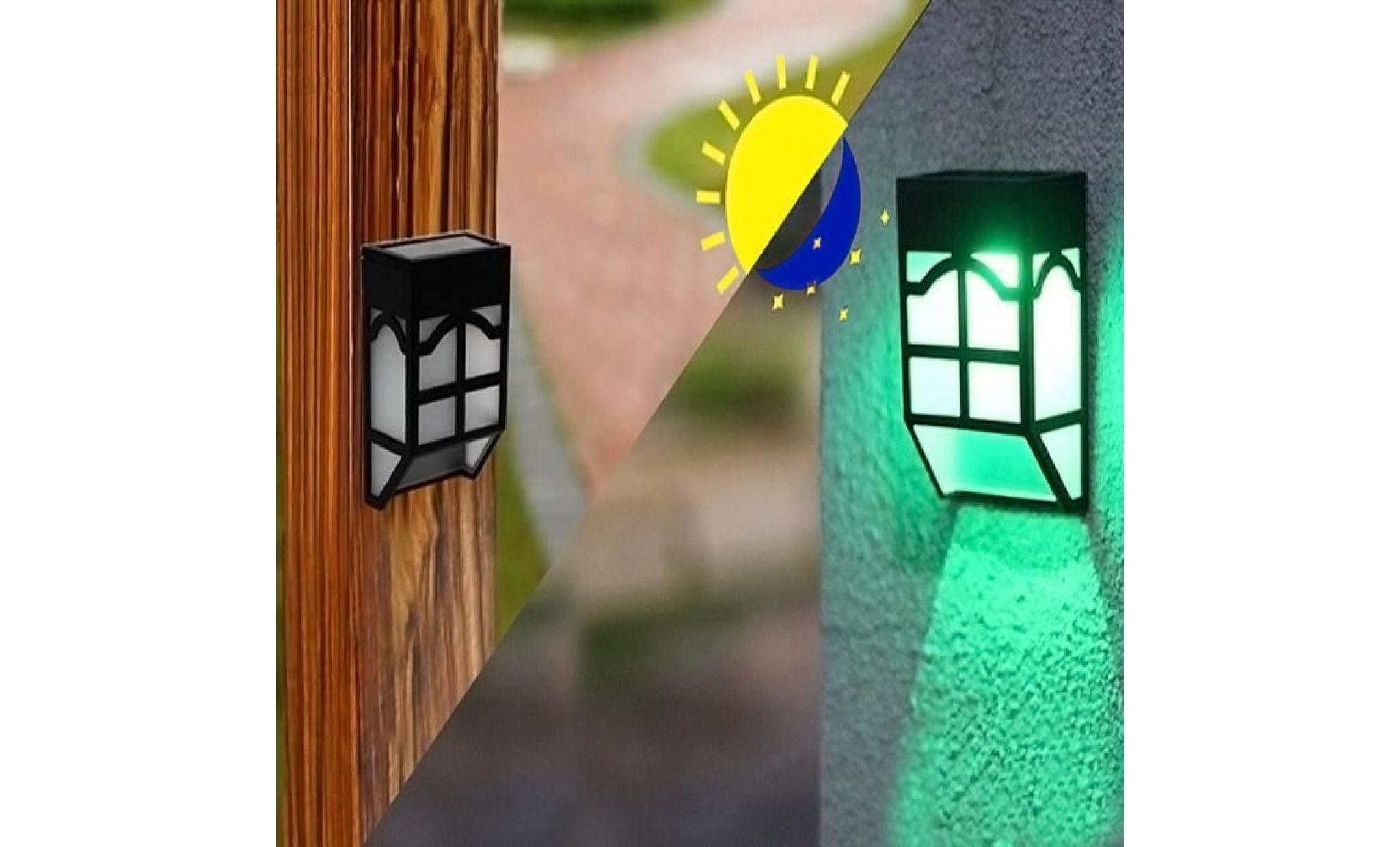 borne solaire la barrière extérieure de lumières solaires allume les lumières de paysage à la maison imperméables de jardin 210 pas cher