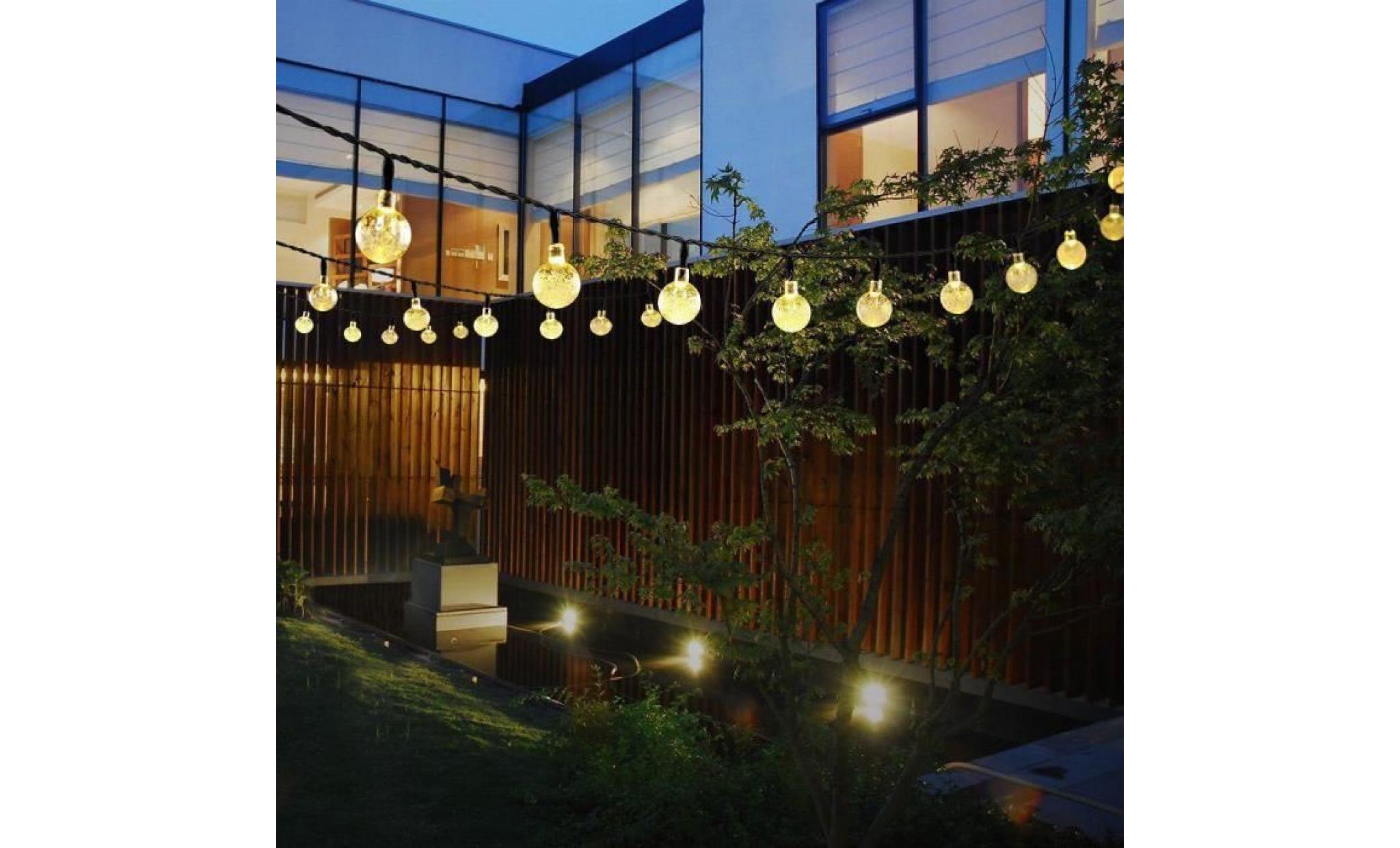 borne solaire lampe de jardin à led solaire décorée avec 30 led 094 pas cher