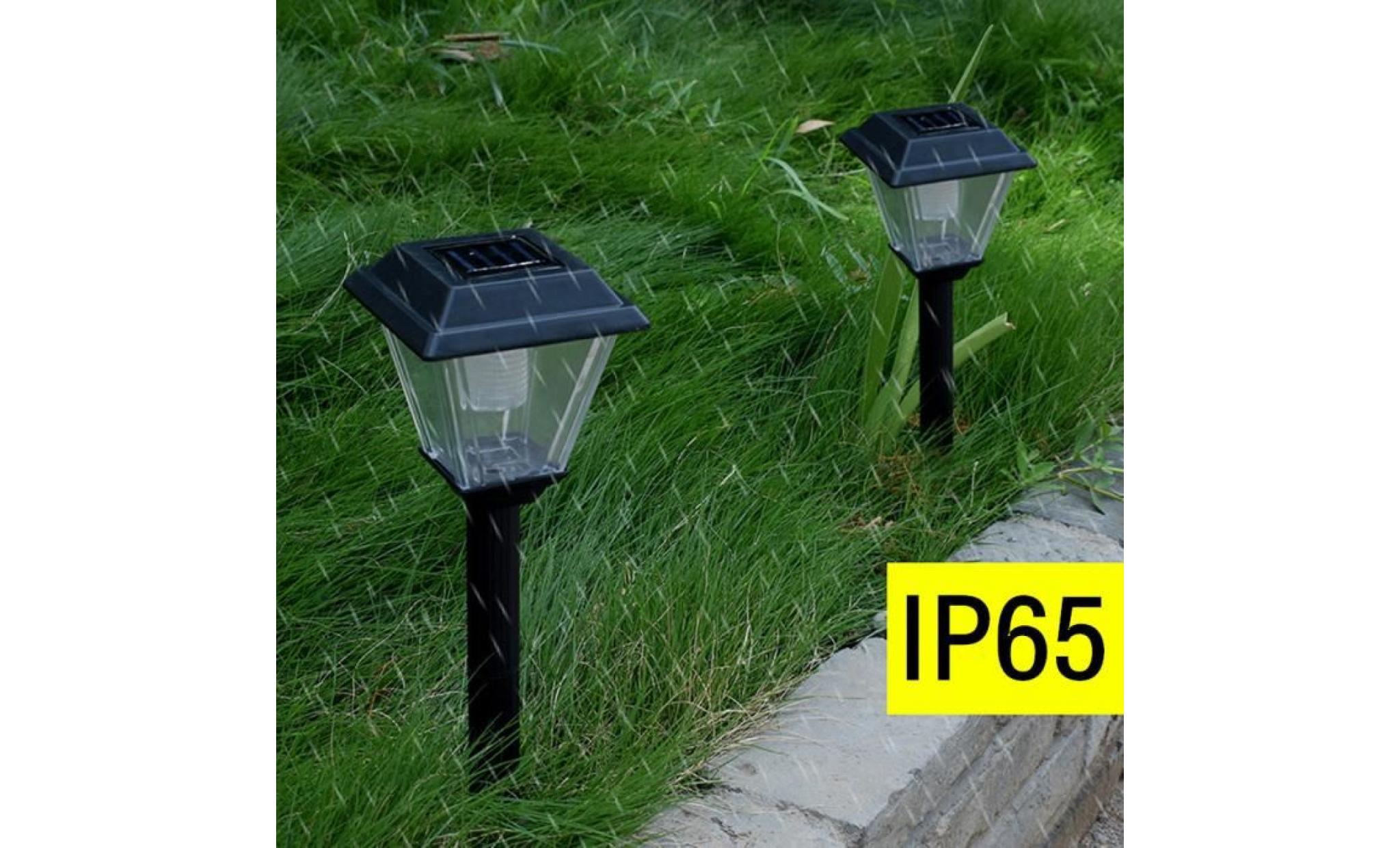 borne solaire lampe de paysage de chemin de lumières de pelouse de jardin extérieur de lumière de l'énergie solaire #pa 314 pas cher