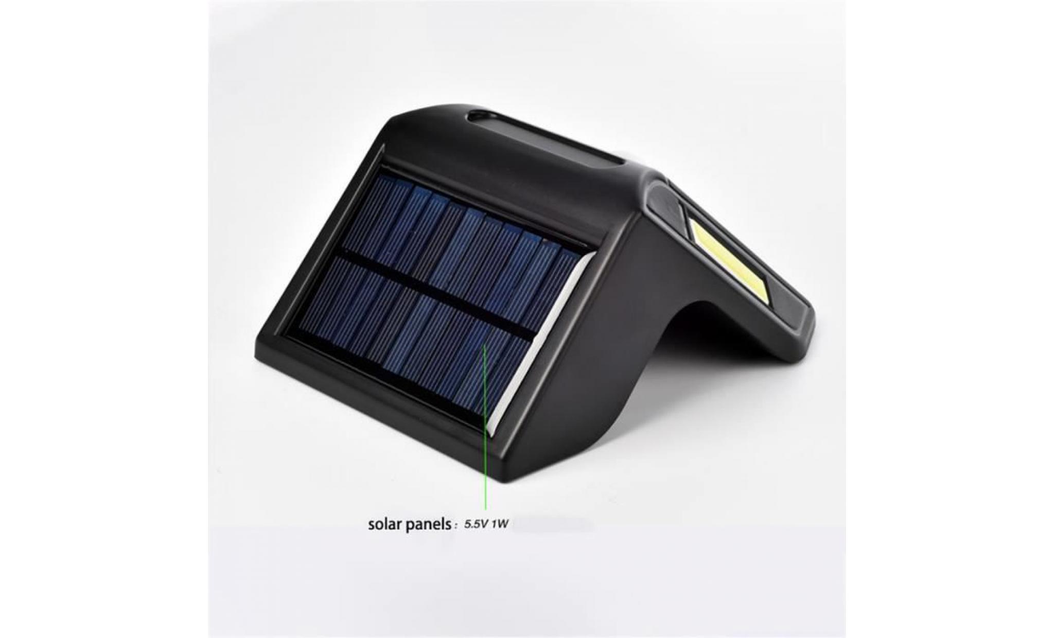 borne solaire lampe de sécurité de commande de lumière de jardin de capteur de mouvement de corps humain d'énergie solaire