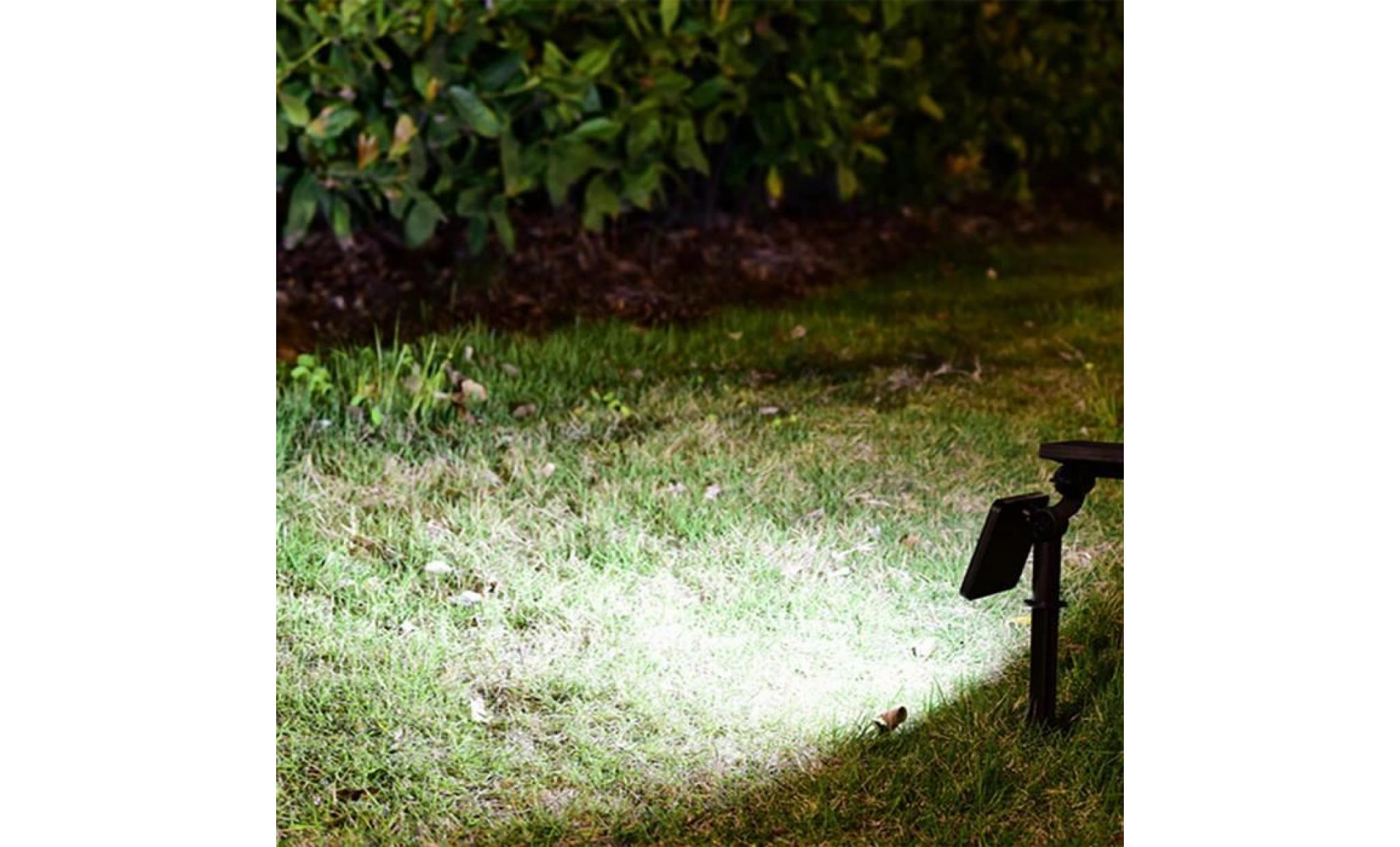 borne solaire lumière extérieure imperméable de paysage de pelouse de projecteur de lampe du jardin 48led d'énergie solaire #si 212 pas cher