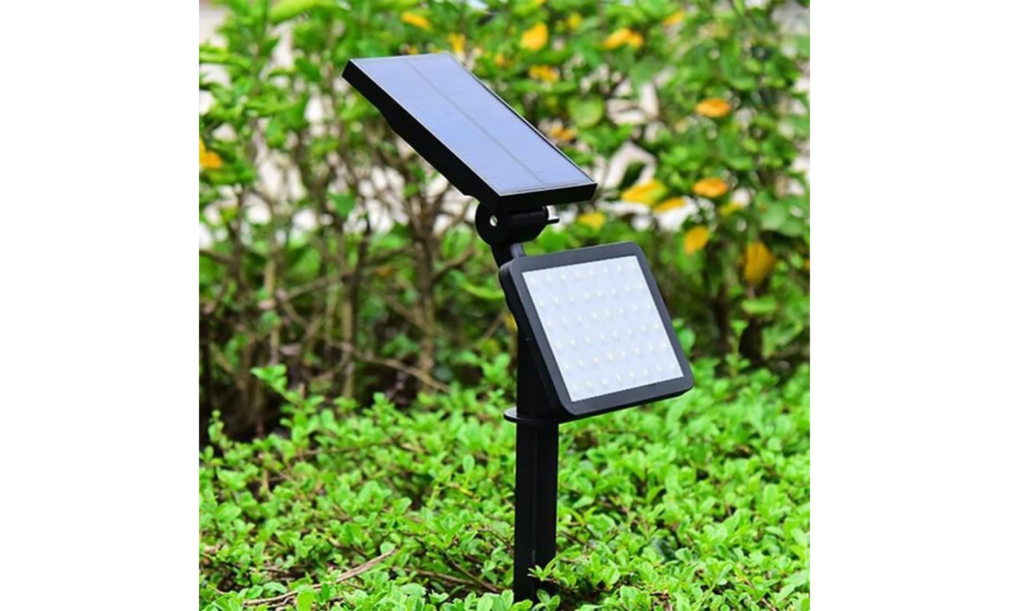 borne solaire lumière extérieure imperméable de paysage de pelouse de projecteur de lampe du jardin 48led d'énergie solaire #si 212 pas cher