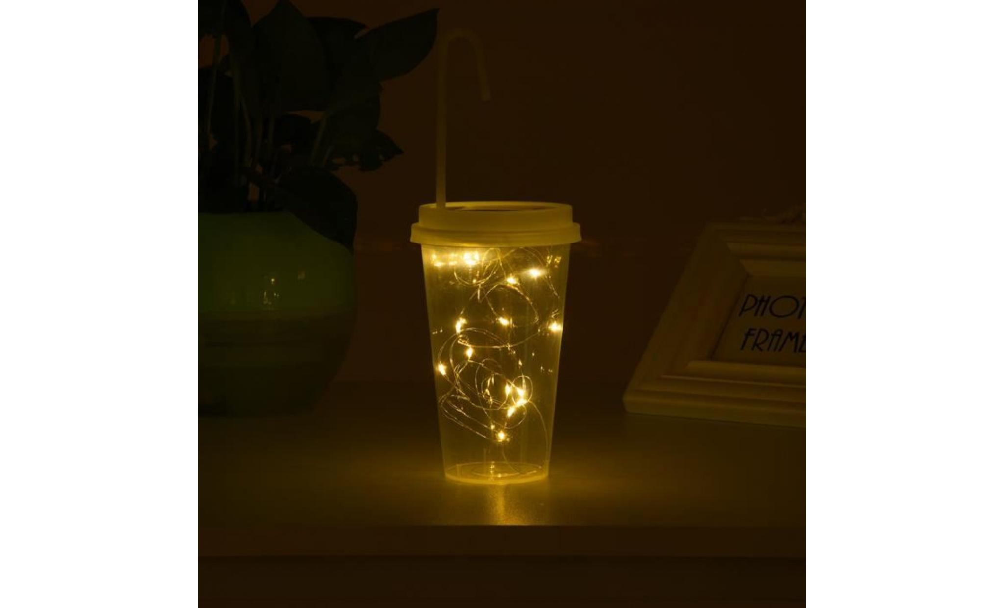 borne solaire solaire alimenté par 15 led string light fairy lid bottle lamps decor 195