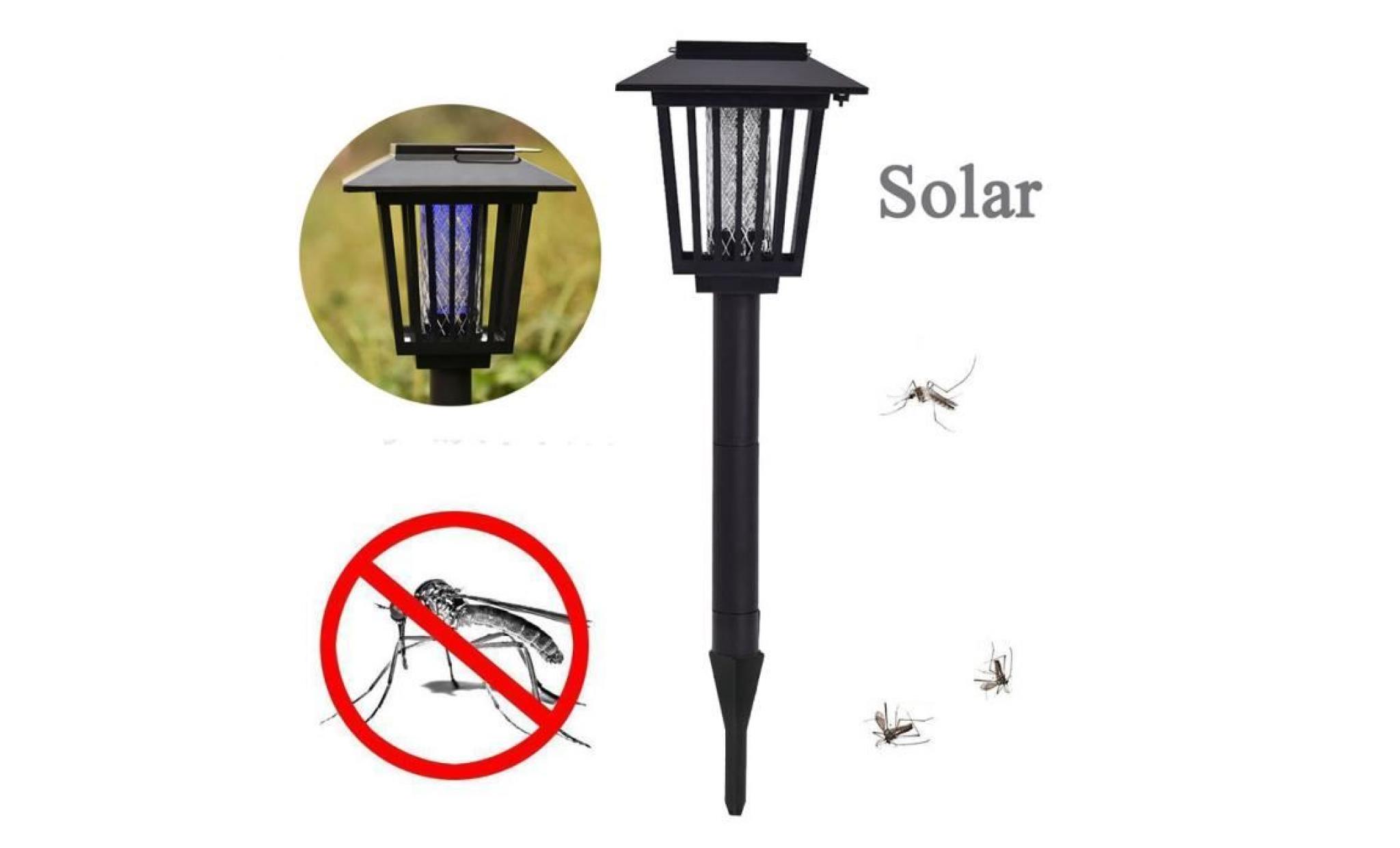 borne solaire tuer d'insectes d'insecte de zapper d'insecte de moustique avec la lampe solaire de lumière de jardin de led #si 403