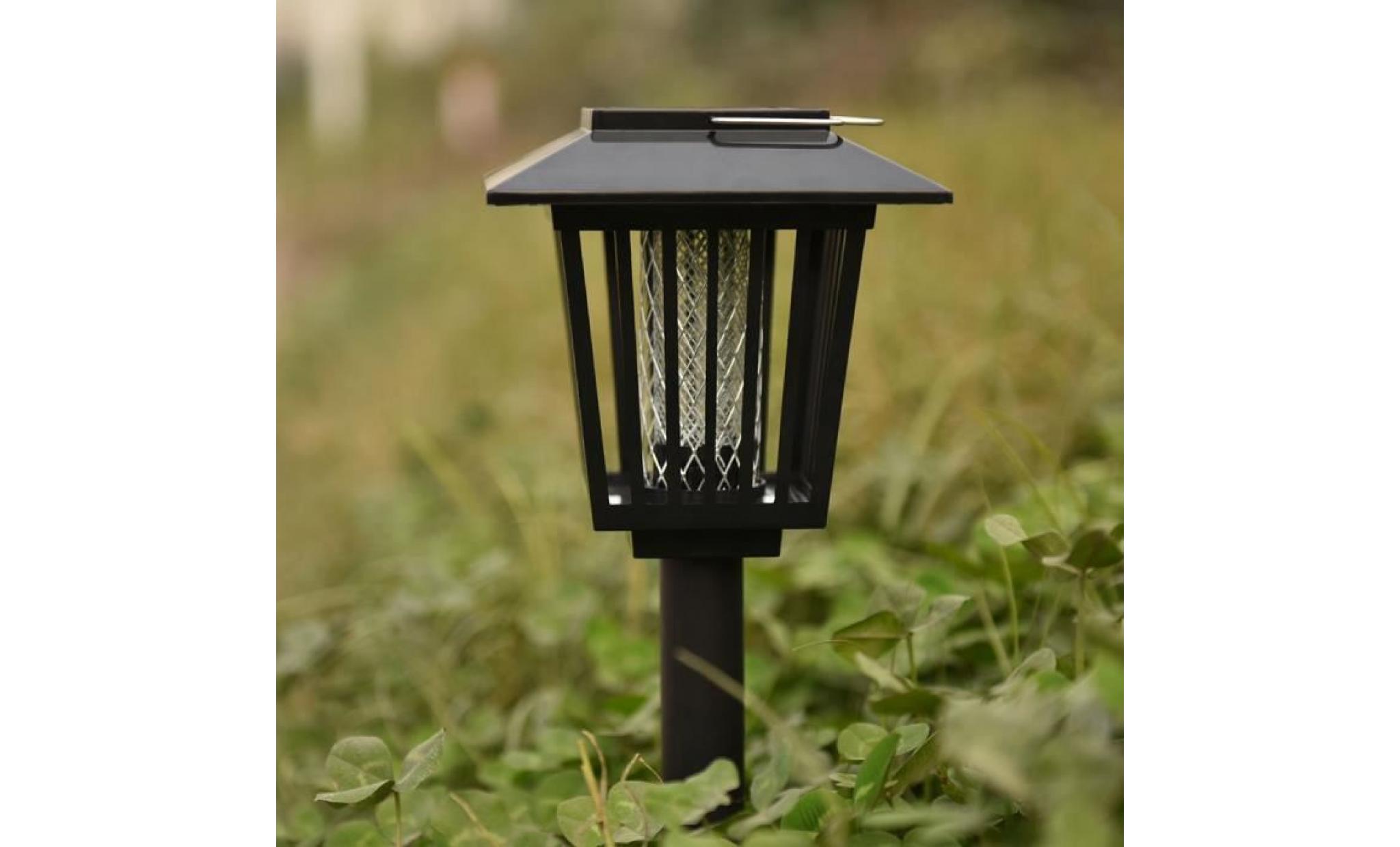 borne solaire tuer d'insectes d'insecte de zapper d'insecte de moustique avec la lampe solaire de lumière de jardin de led #si 403 pas cher