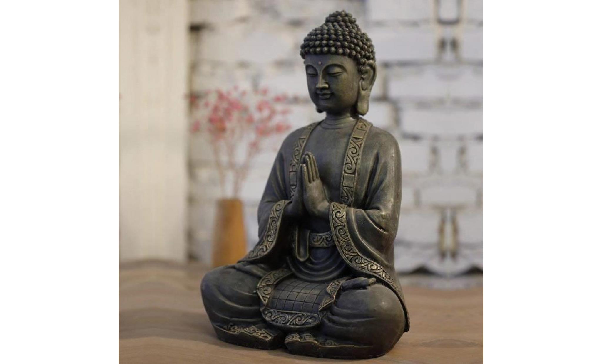 bouddha   méditation statue décoration 38 cm