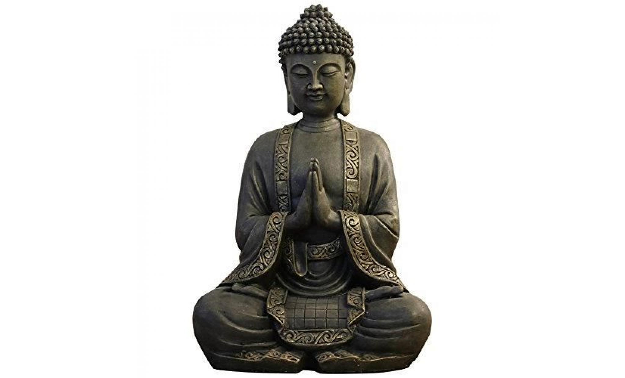 bouddha   méditation statue décoration 38 cm pas cher
