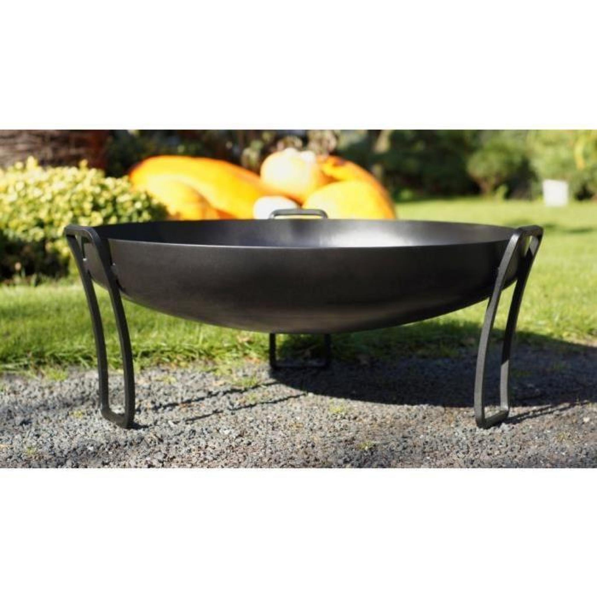 Brasero PAN en acier noir Ø: 70cm