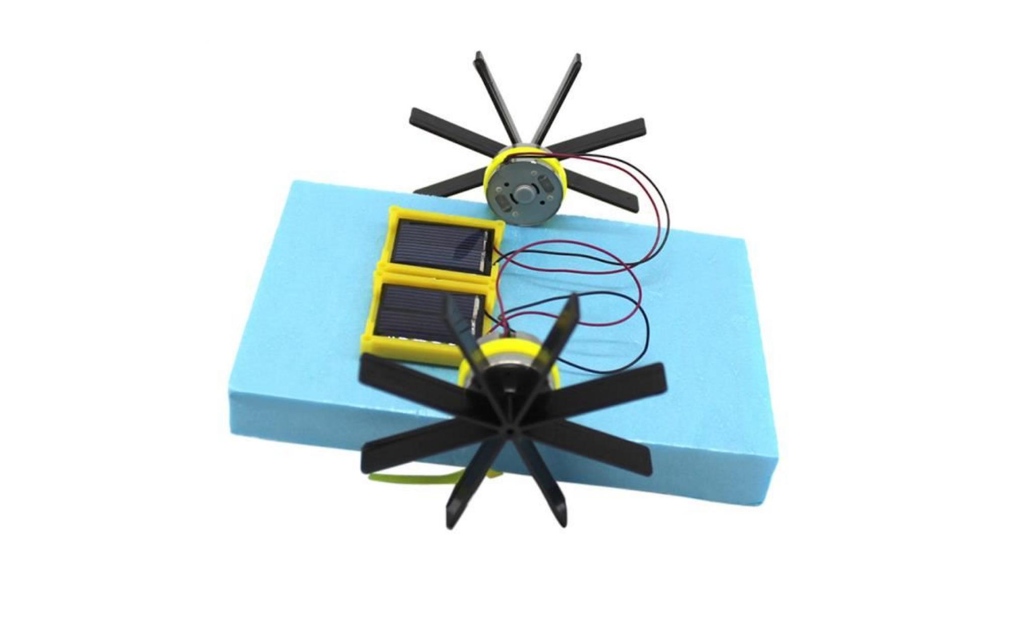 bricolage mini solaire actionné solaire bateau paddle jouet éducatif gadget 970