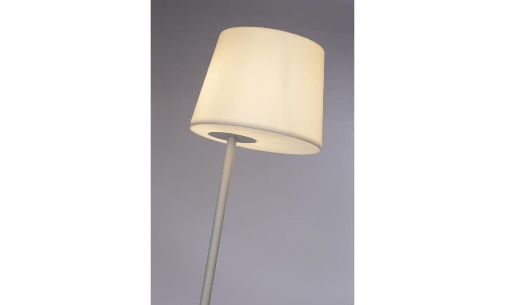 brilliant lampadaire extérieur avec câble 5 m drag   181x35 cm   blanc pas cher