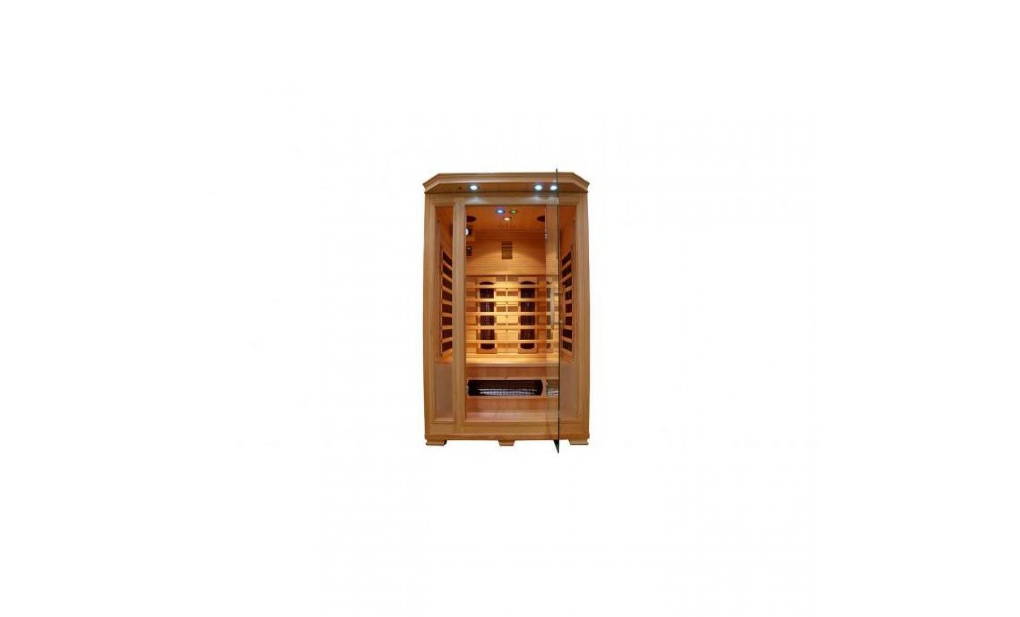 cabine sauna infra rouge 2 places luxe