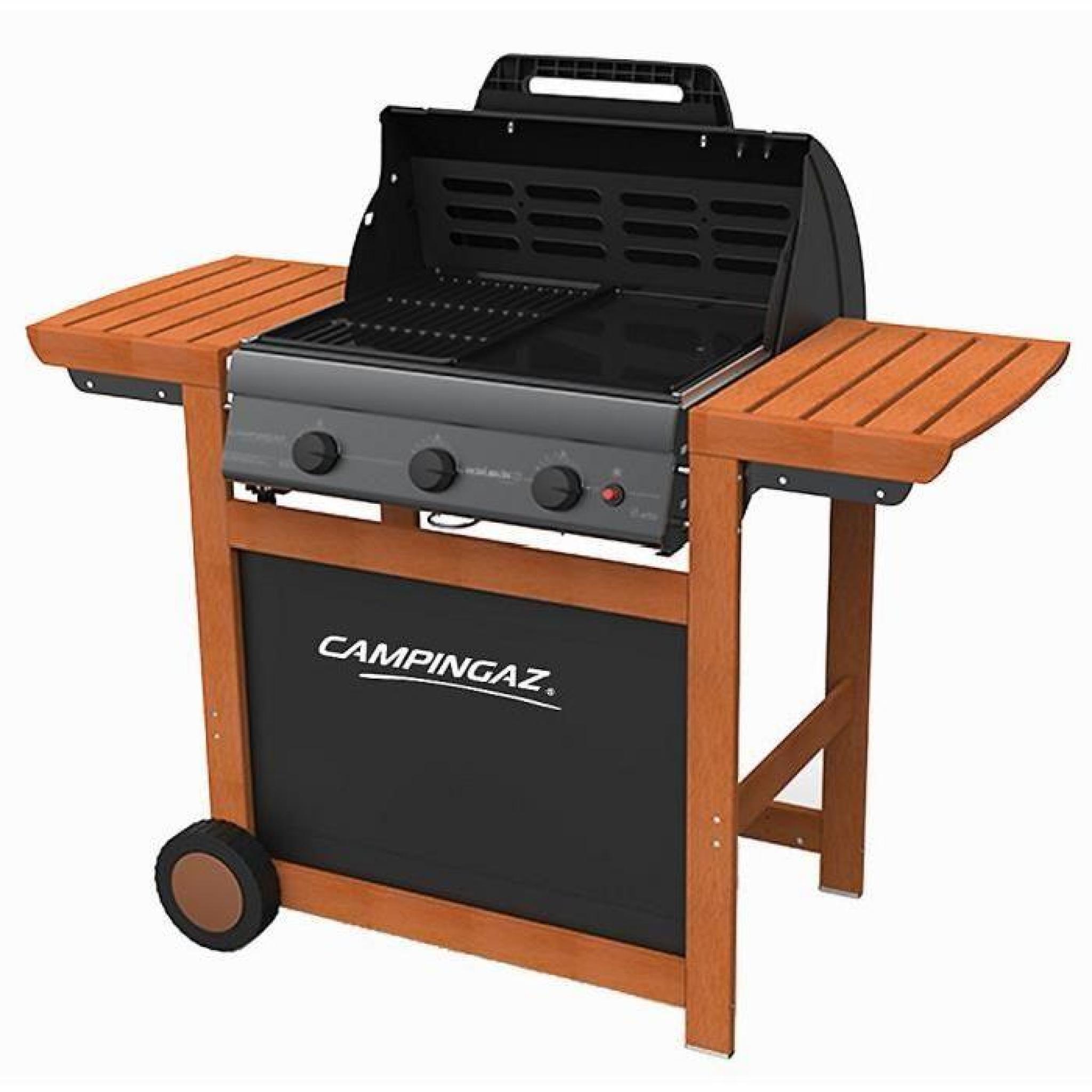 CAMPINGAZ Barbecue à gaz Adelaide® 3 Woody L - Acier émaillé - 45x57 cm