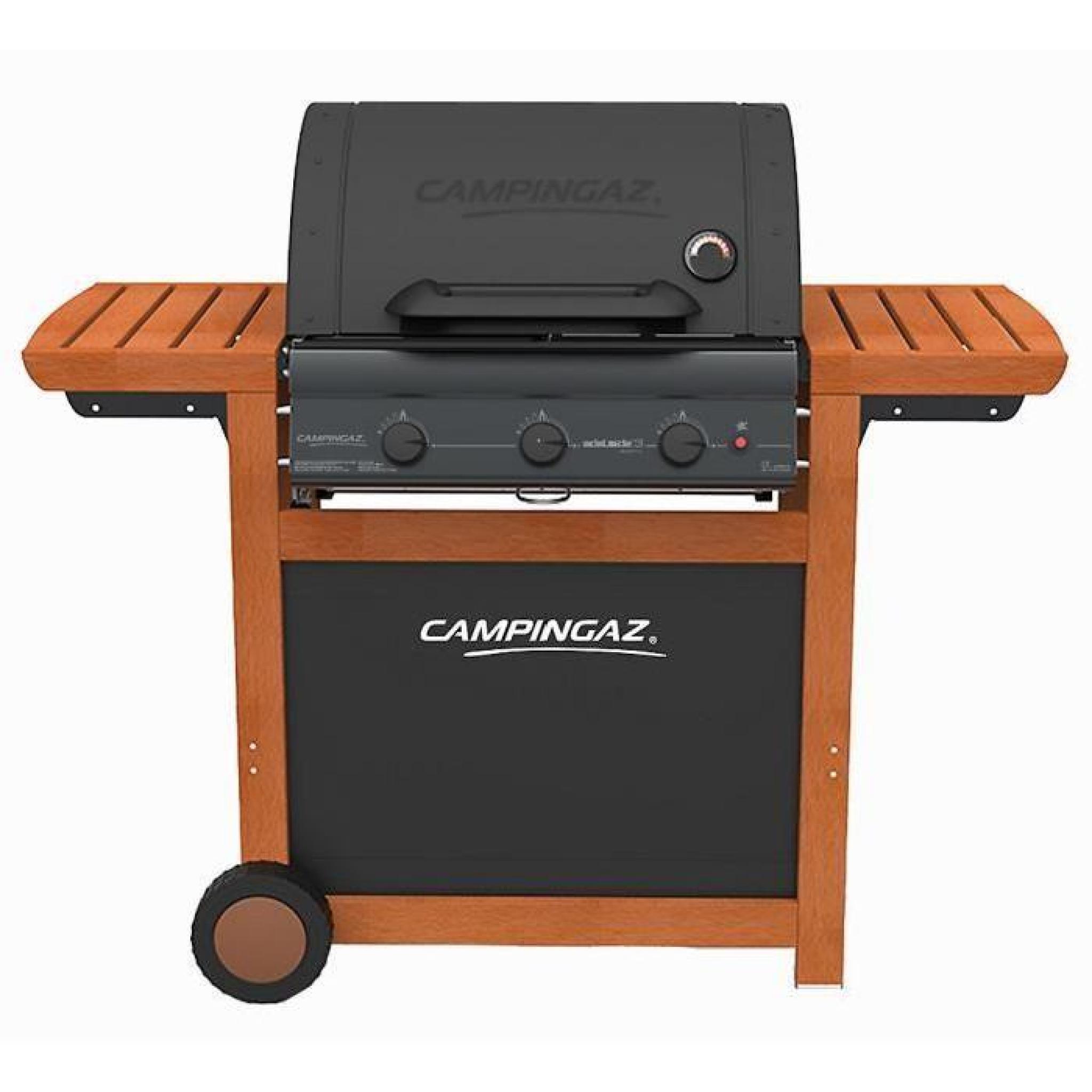 CAMPINGAZ Barbecue à gaz Adelaide® 3 Woody L - Acier émaillé - 45x57 cm pas cher
