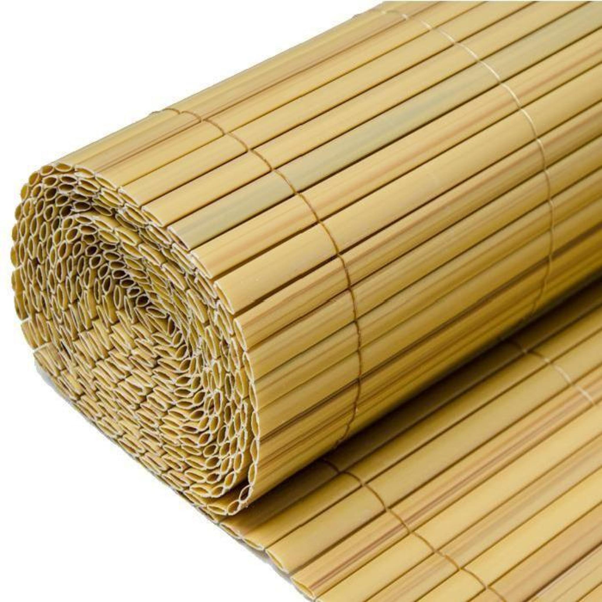 Canisse en pvc imitation bambou 100 x 300 pas cher