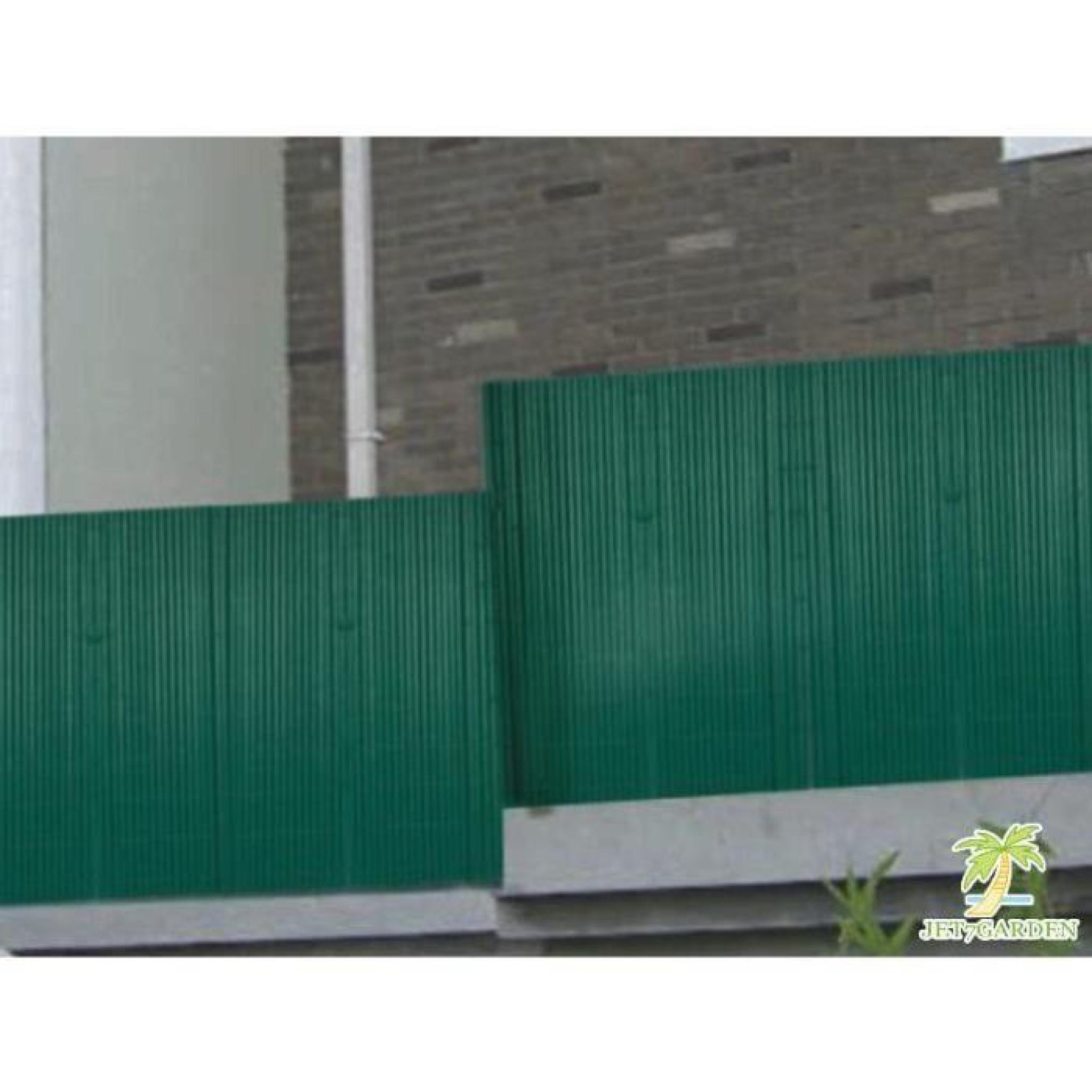 Canisse PVC double face vert en rouleau - 3 m - 3 x 1,20 m