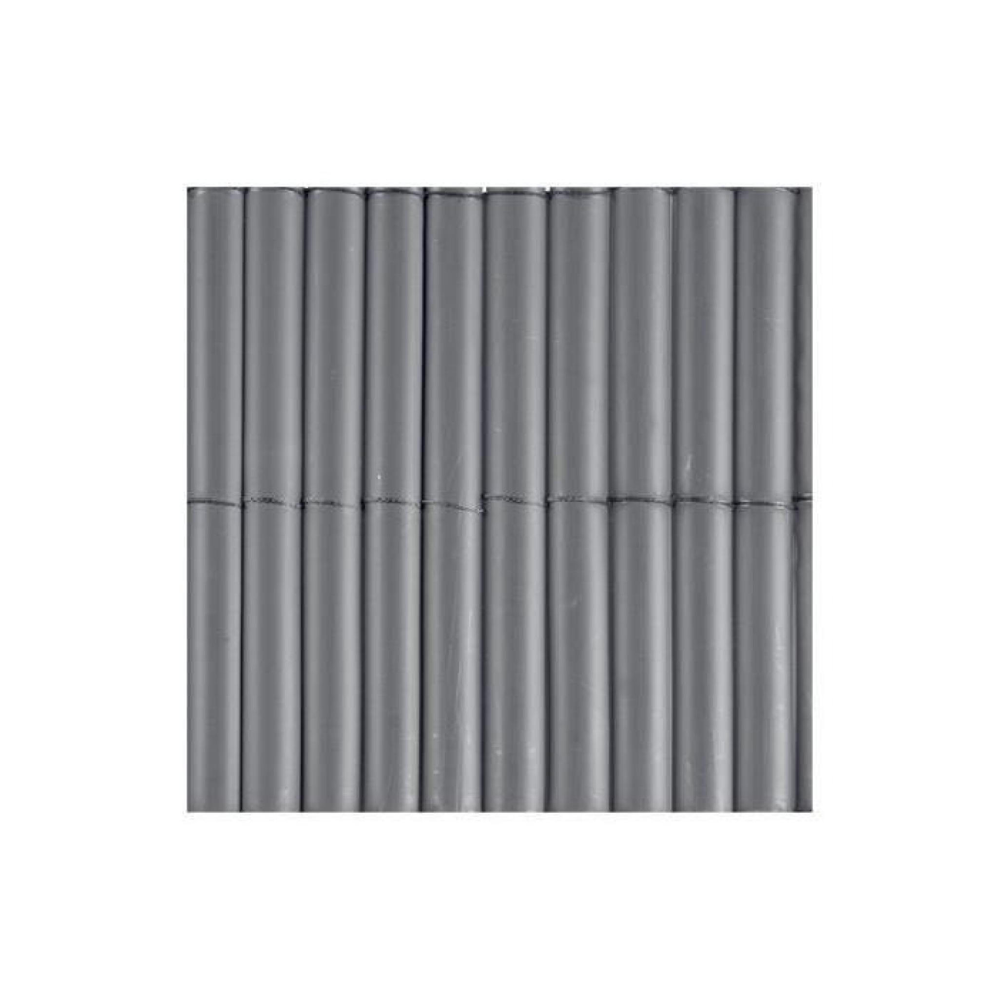 Canisse PVC gris 900 g/m² Gris 1 x 3 mètres pas cher