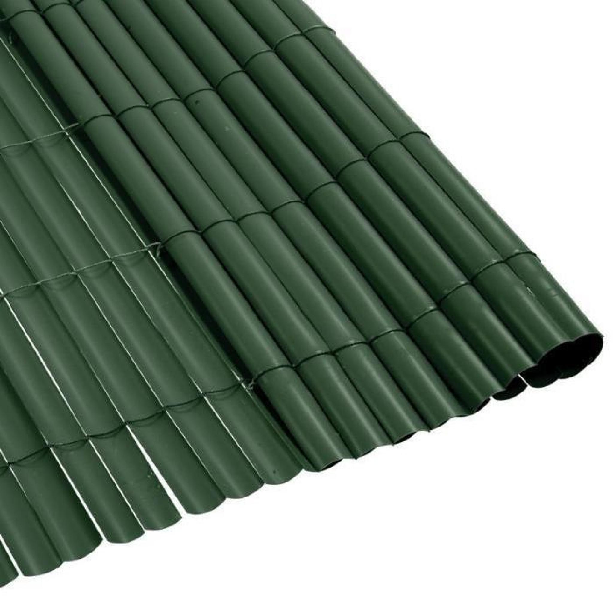Canisse PVC vert 900 g/m² Vert 1,5 x 5 mètres