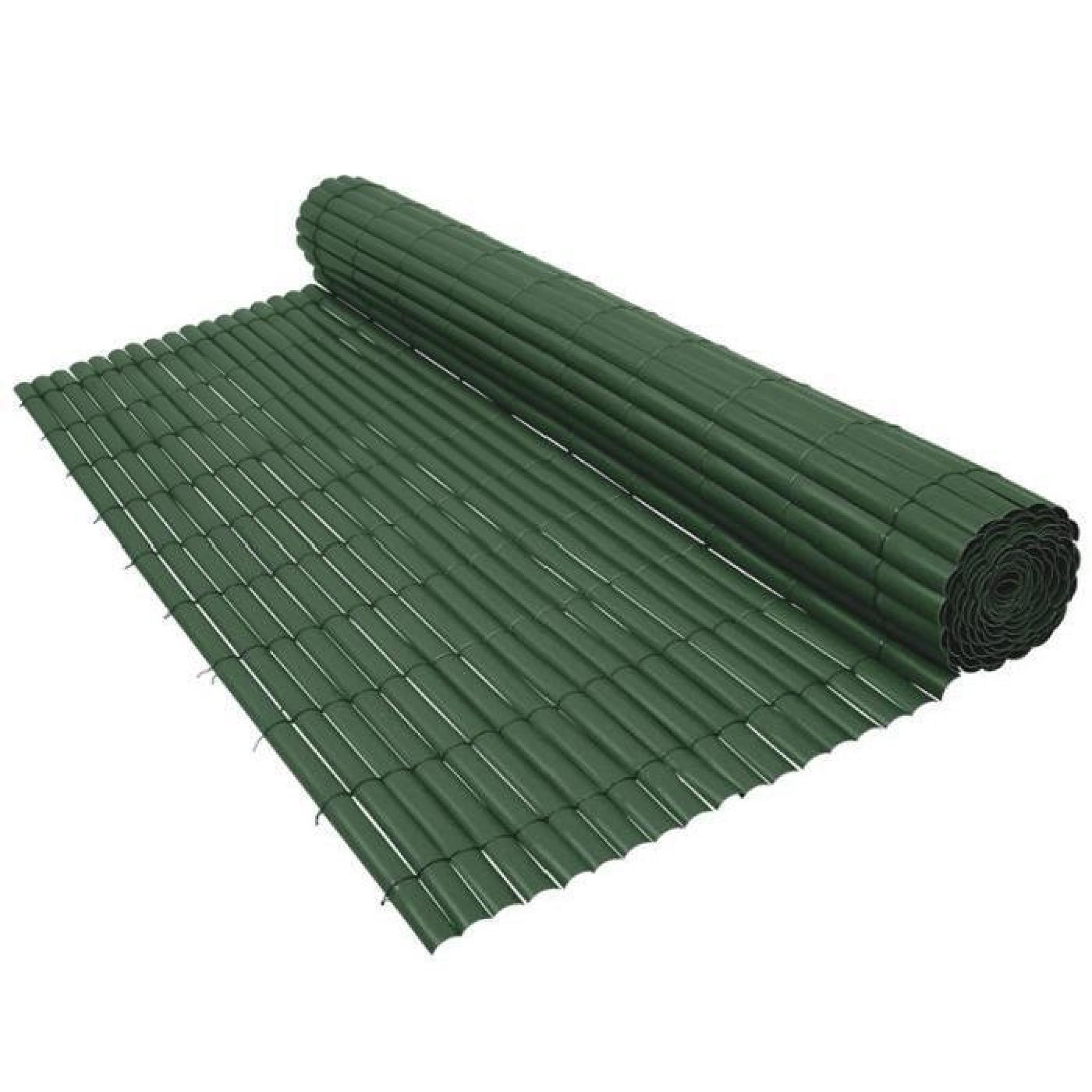 Canisse PVC vert 900 g/m² Vert 1,5 x 5 mètres pas cher