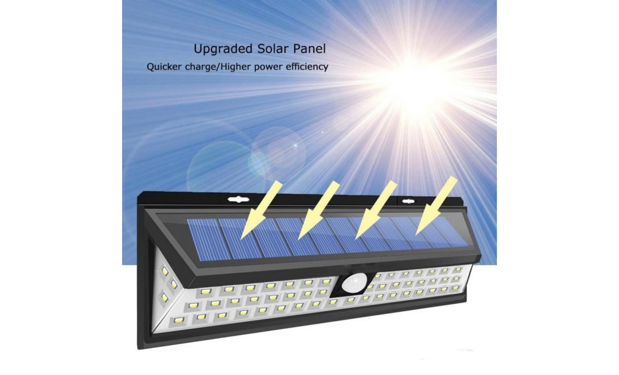 caravan® 118 led lampe solaire extérieure etanche ip65 luminaire exterieur  spot exterieur grand angle reglable pas cher