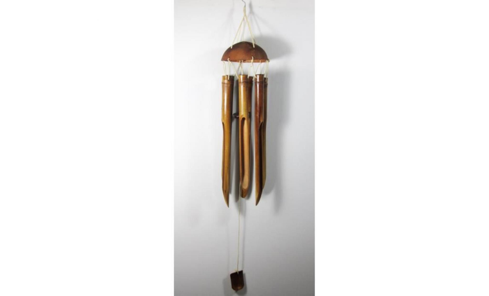 Carillon a vent en bambou et noix de coco - PM - 85 cm