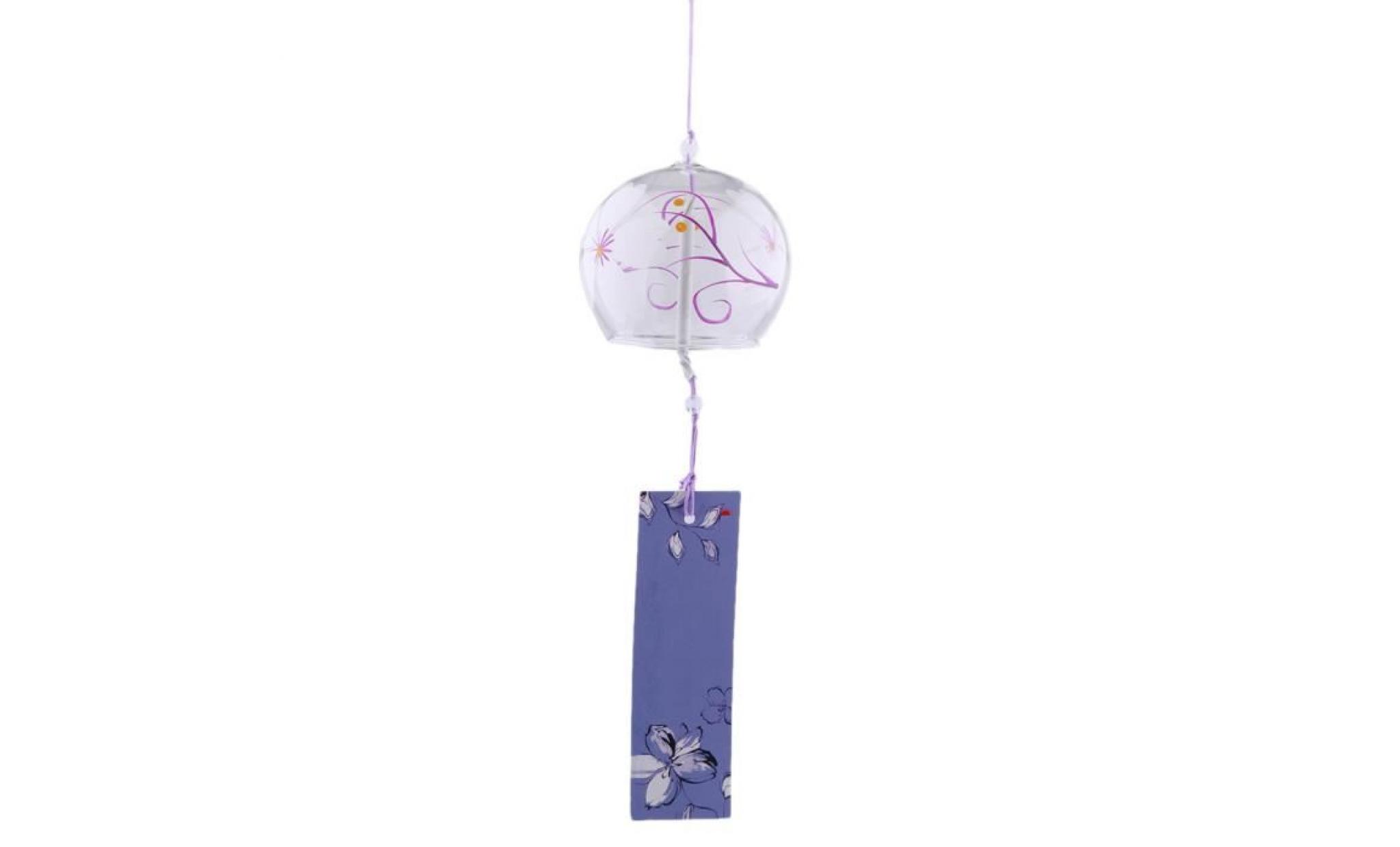 carillon a vent windchime en verre de style japonais suspendus bénédiction cloches carillons éoliens maison 2 pas cher