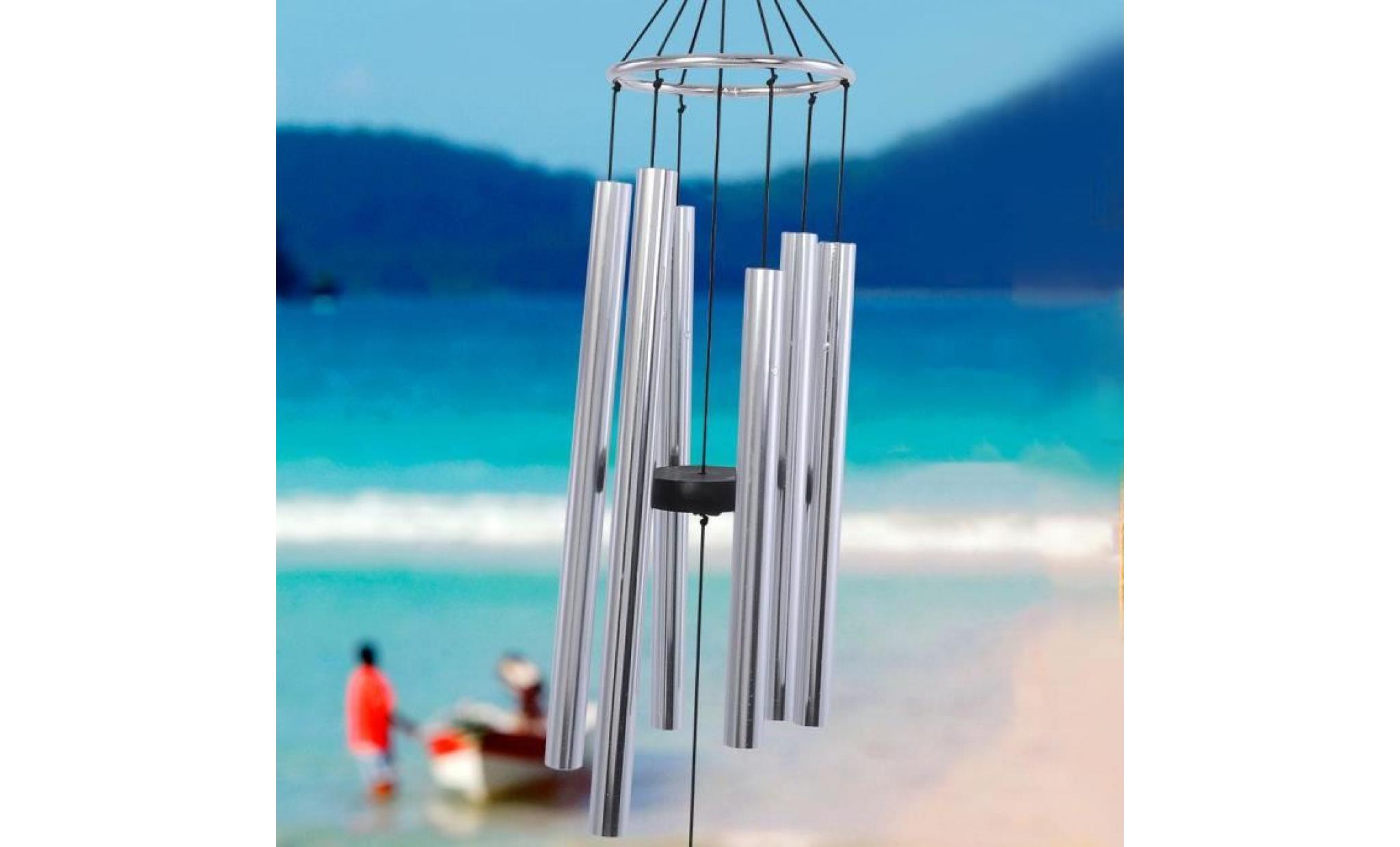 carillon éolien de instrument de musique de vent de la meilleure qualité en aluminium argent