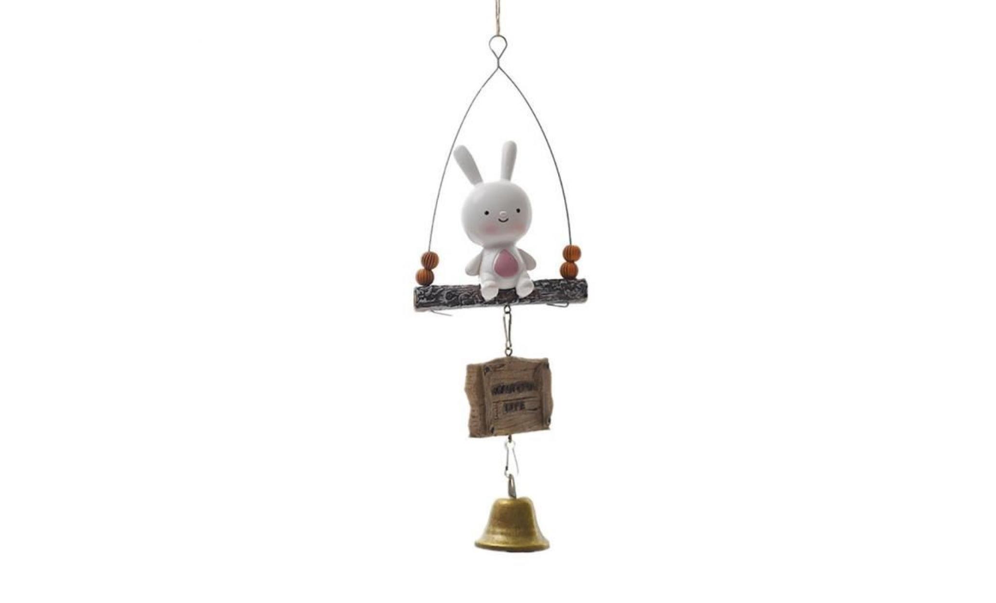 carillon éolien pendentif clochette petit animal lapin