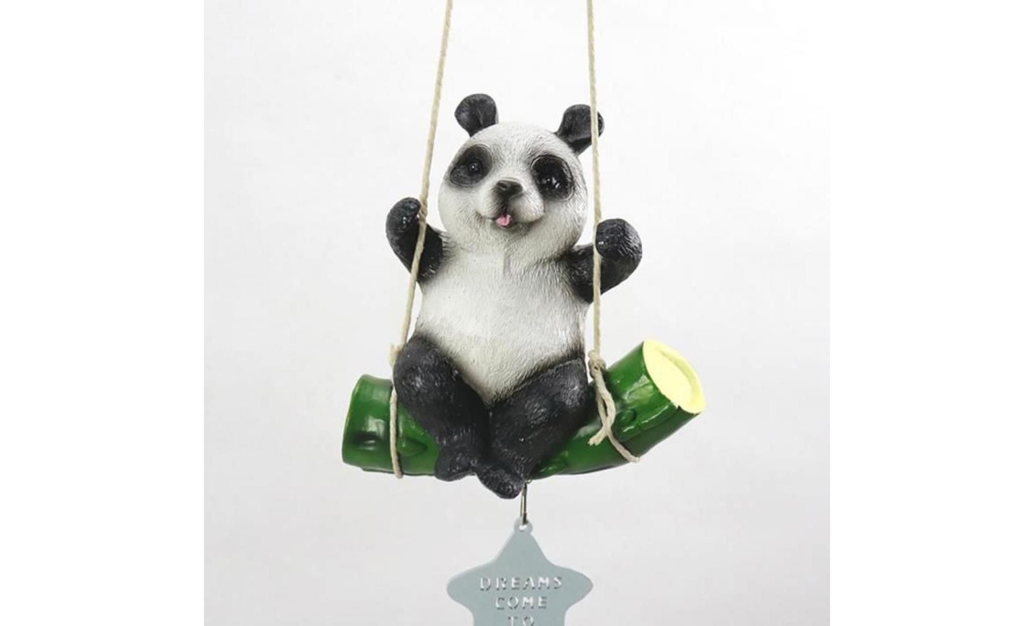 carillon éolien pendentif clochette petit animal panda pas cher