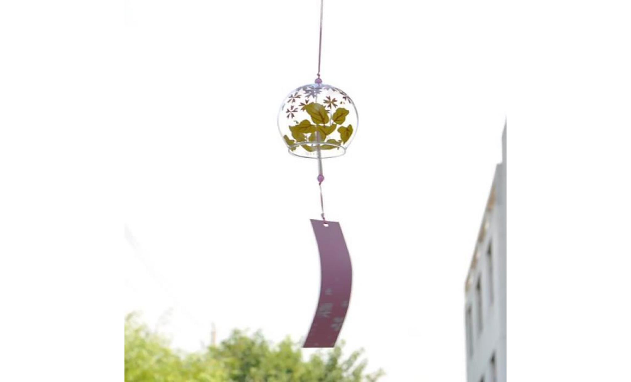 carillon japenese cloche de verre de culture vent pendaison décoration carillon maison jardin cadeau bricolage # 5 pas cher