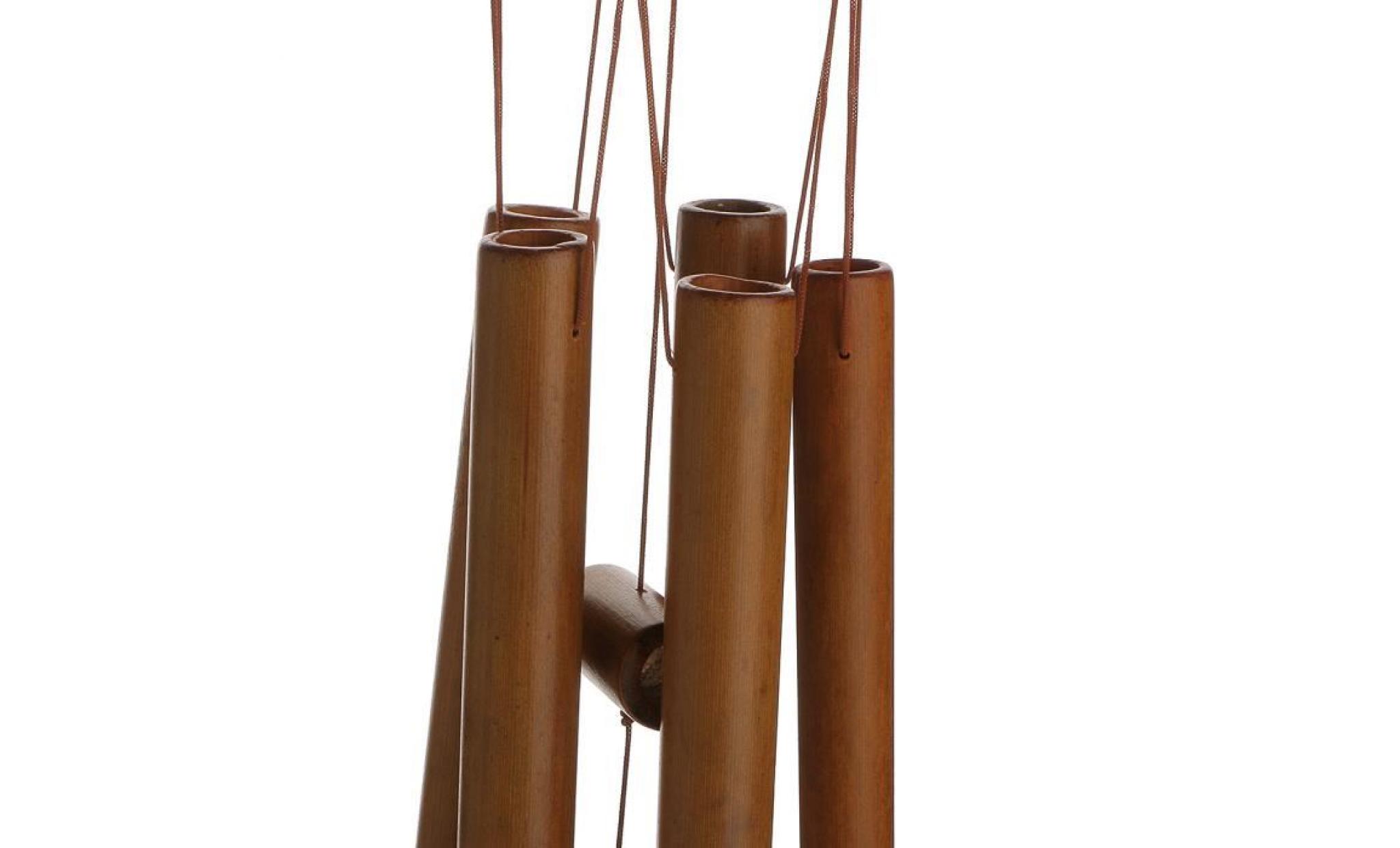 carillon relaxant bambou cour jardin extérieur vent vivre carillons toit windchime # 3 pas cher