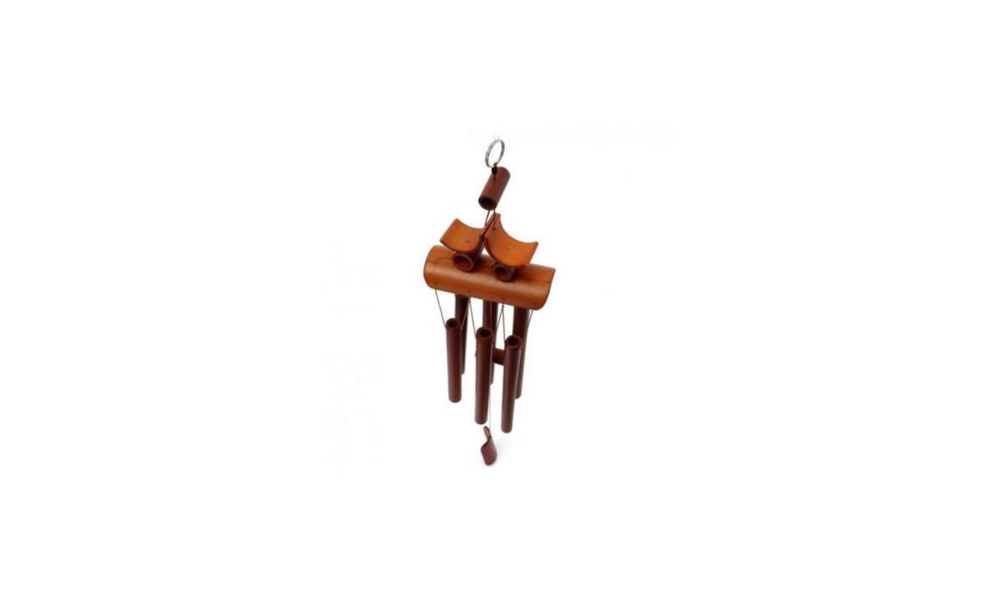 carillon tubes de bambou à la main suspendue oriental ornement cloche carillon de vent feng shui