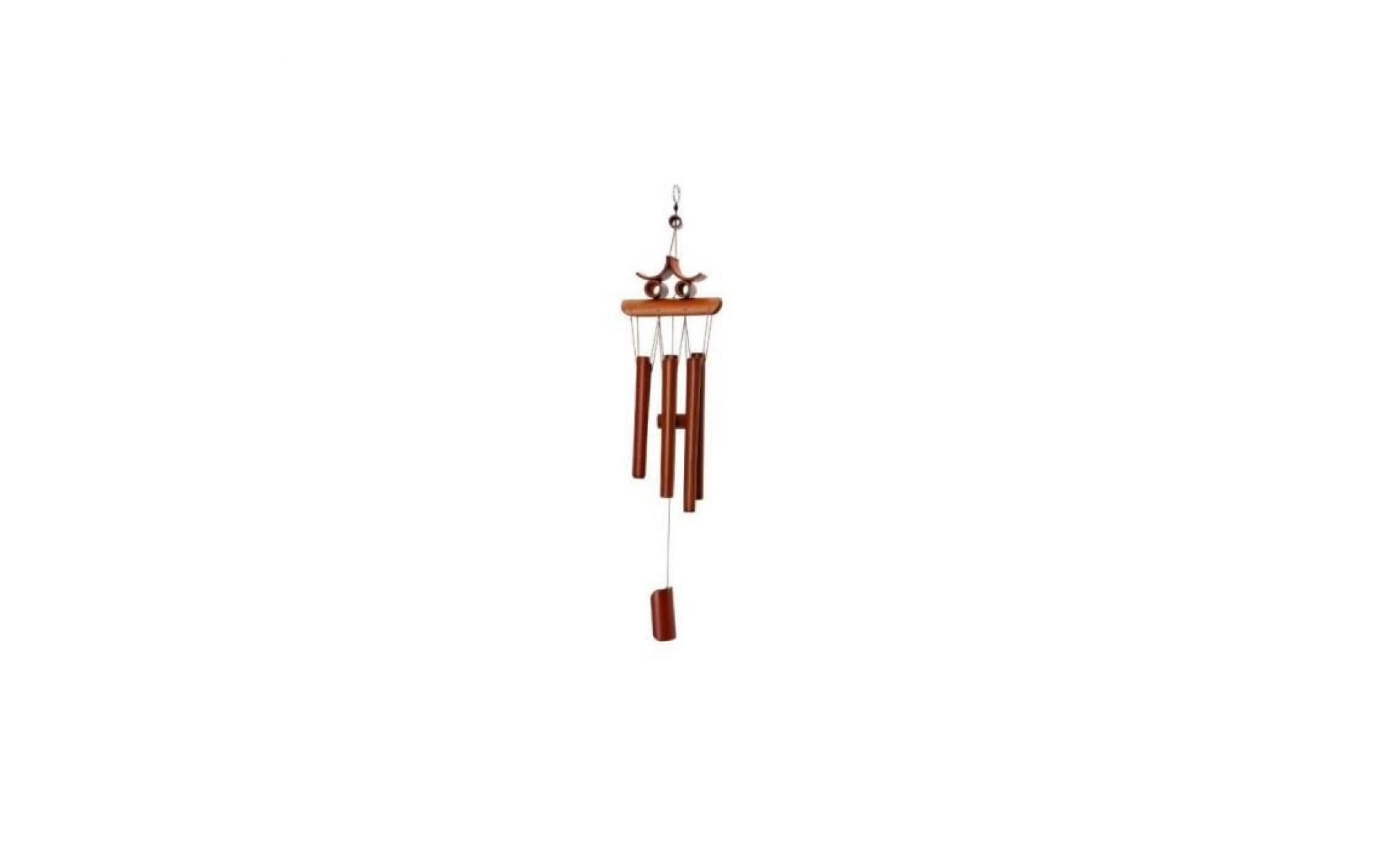 carillon tubes de bambou à la main suspendue oriental ornement cloche carillon de vent feng shui pas cher