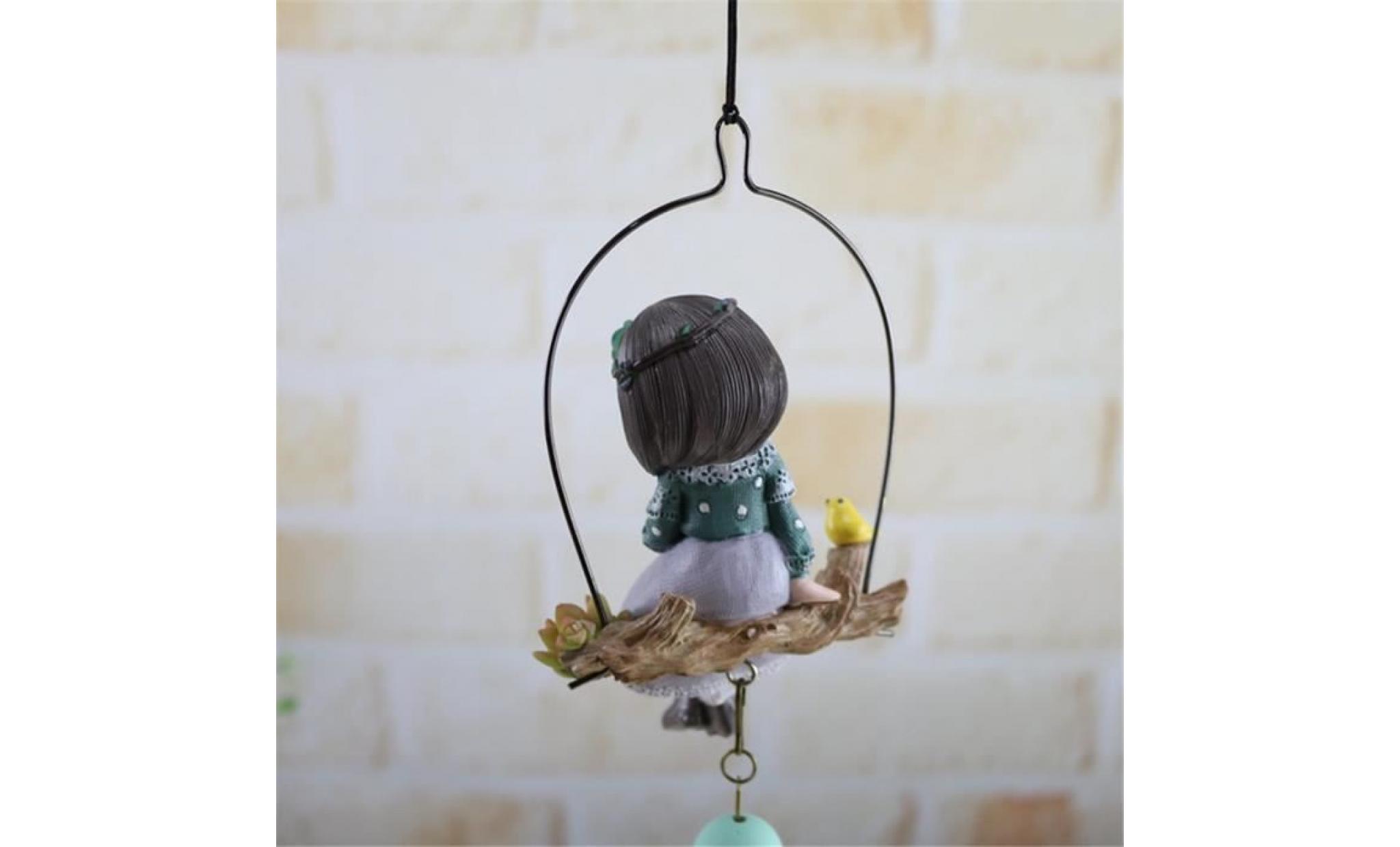 carillons à vent fille mignonne décorations de jardin suspendus de cloches extérieures   intérieures@yyw70818083a pas cher
