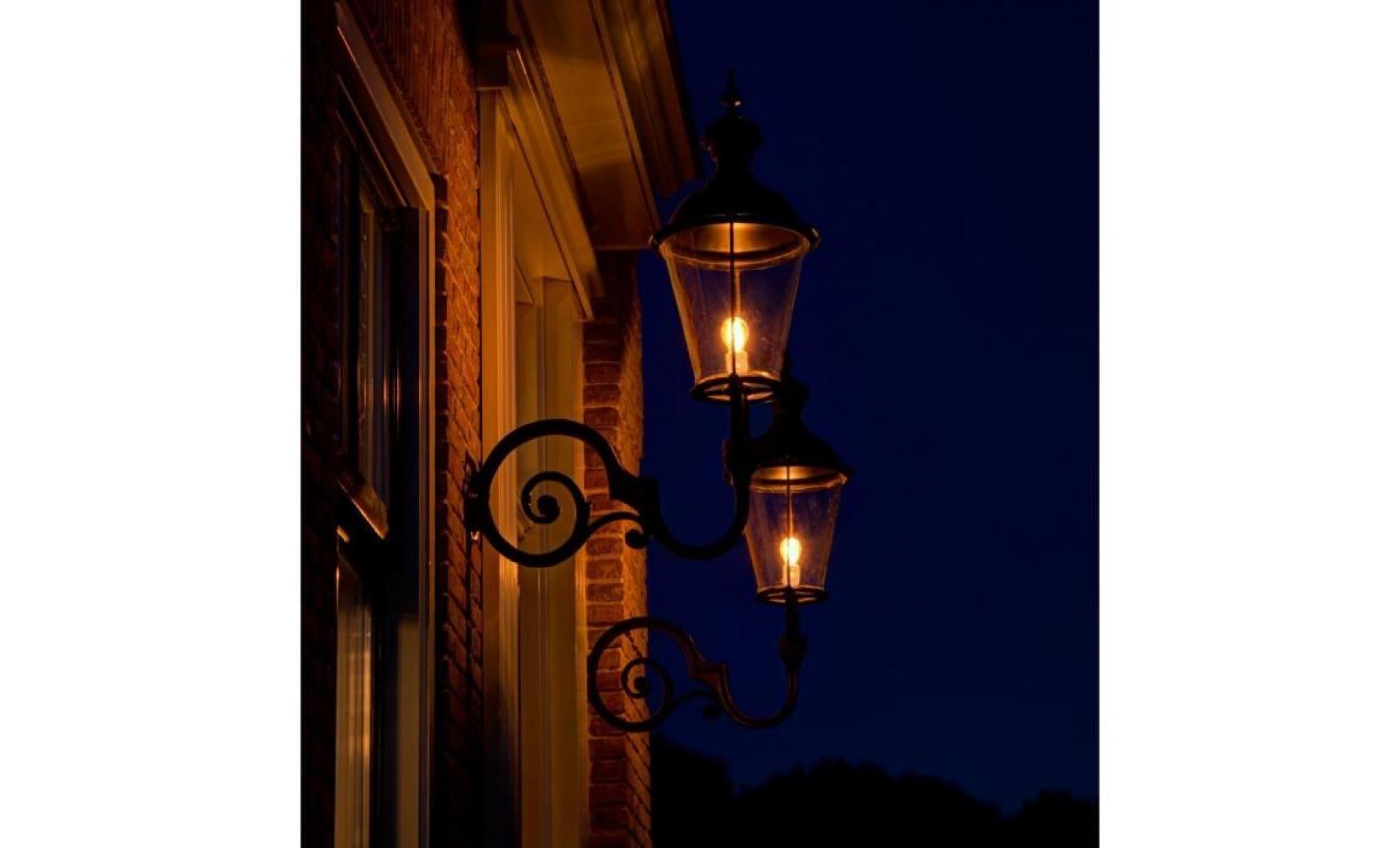 casa padrino applique d'extérieur / lampe d'extérieur art nouveau noir 37 x 76 x h. 105 cm   qualité de luxe [noir] pas cher