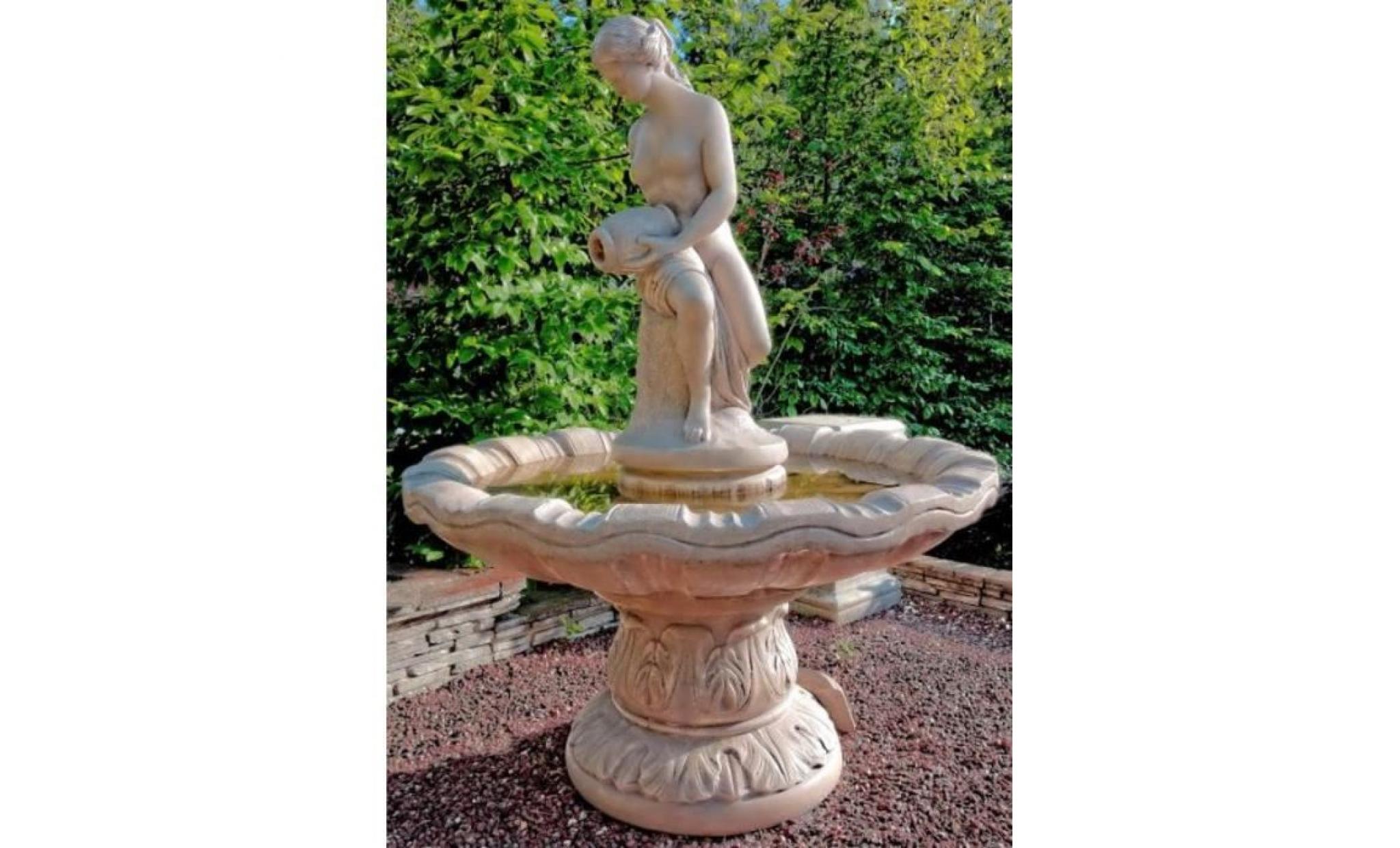 casa padrino fontaine art nouveau / fontaine de jardin Ø 125 x h. 170 cm   fontaine art déco baroque & art nouveau [gris]
