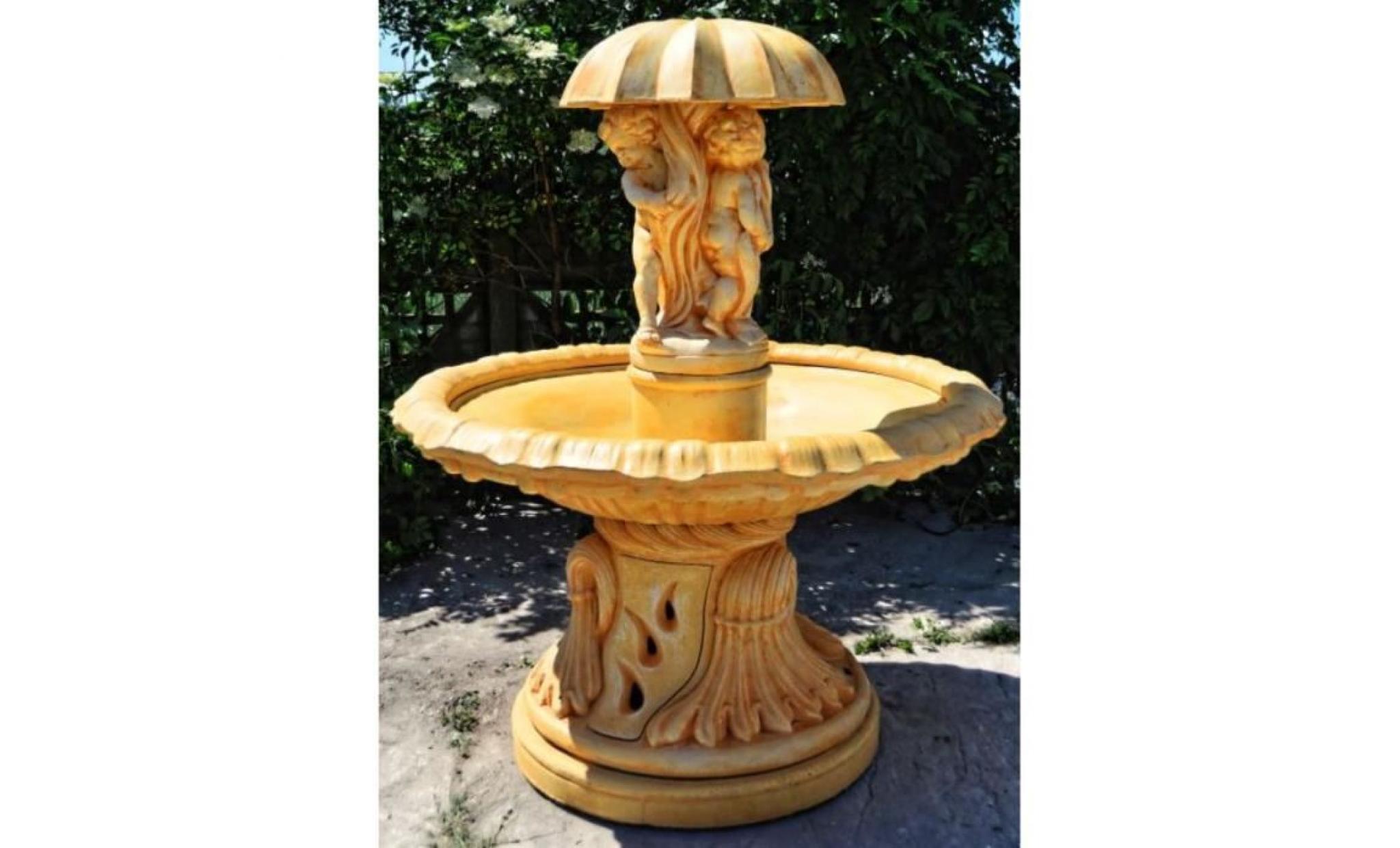 casa padrino fontaine art nouveau Ø 145 x h. 176 cm   fontaine de jardin art nouveau [beige]