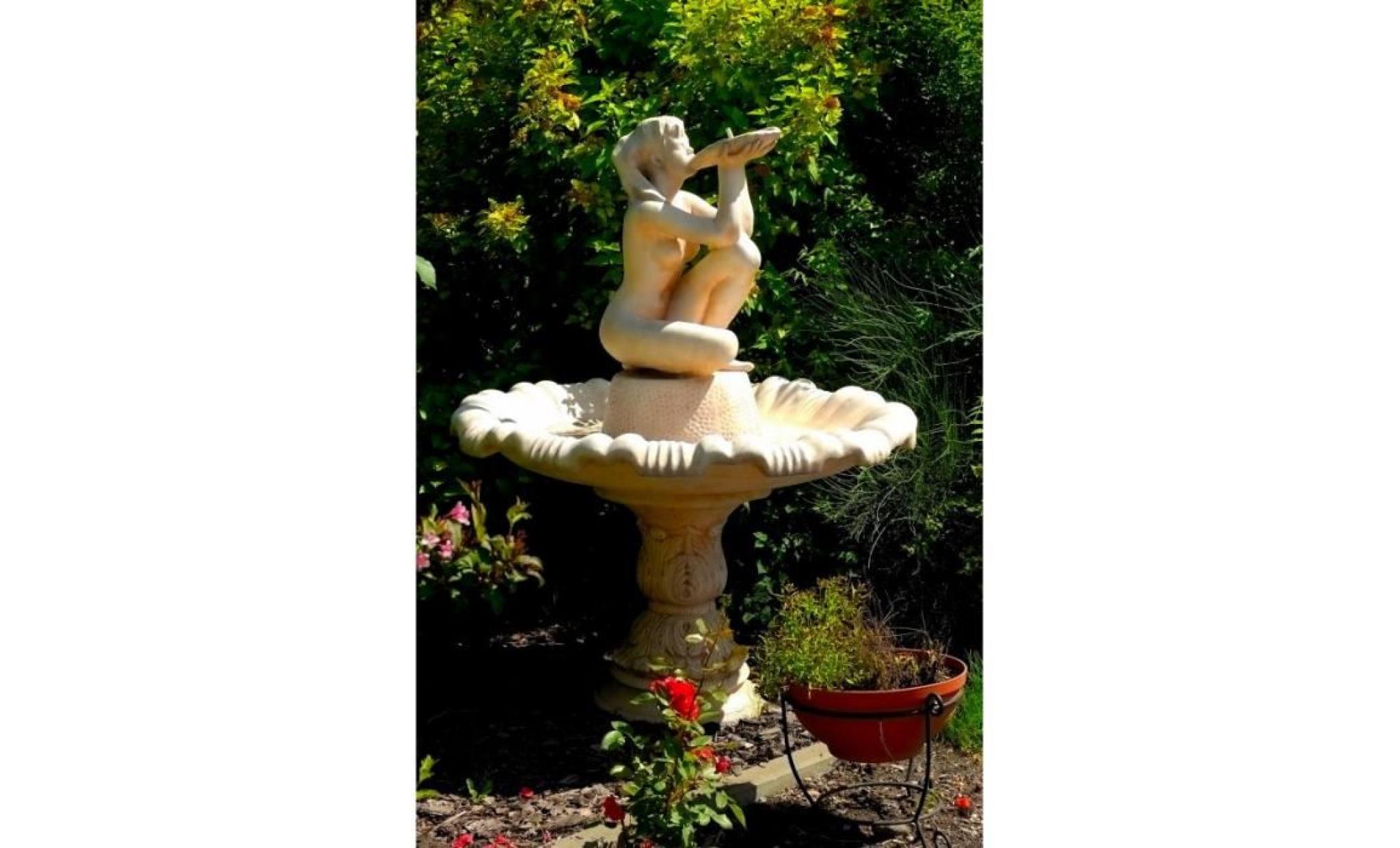 casa padrino fontaine / fontaine de jardin art nouveau Ø 108 x h. 156 cm   fontaine décorative en pierre artificielle [blanc]