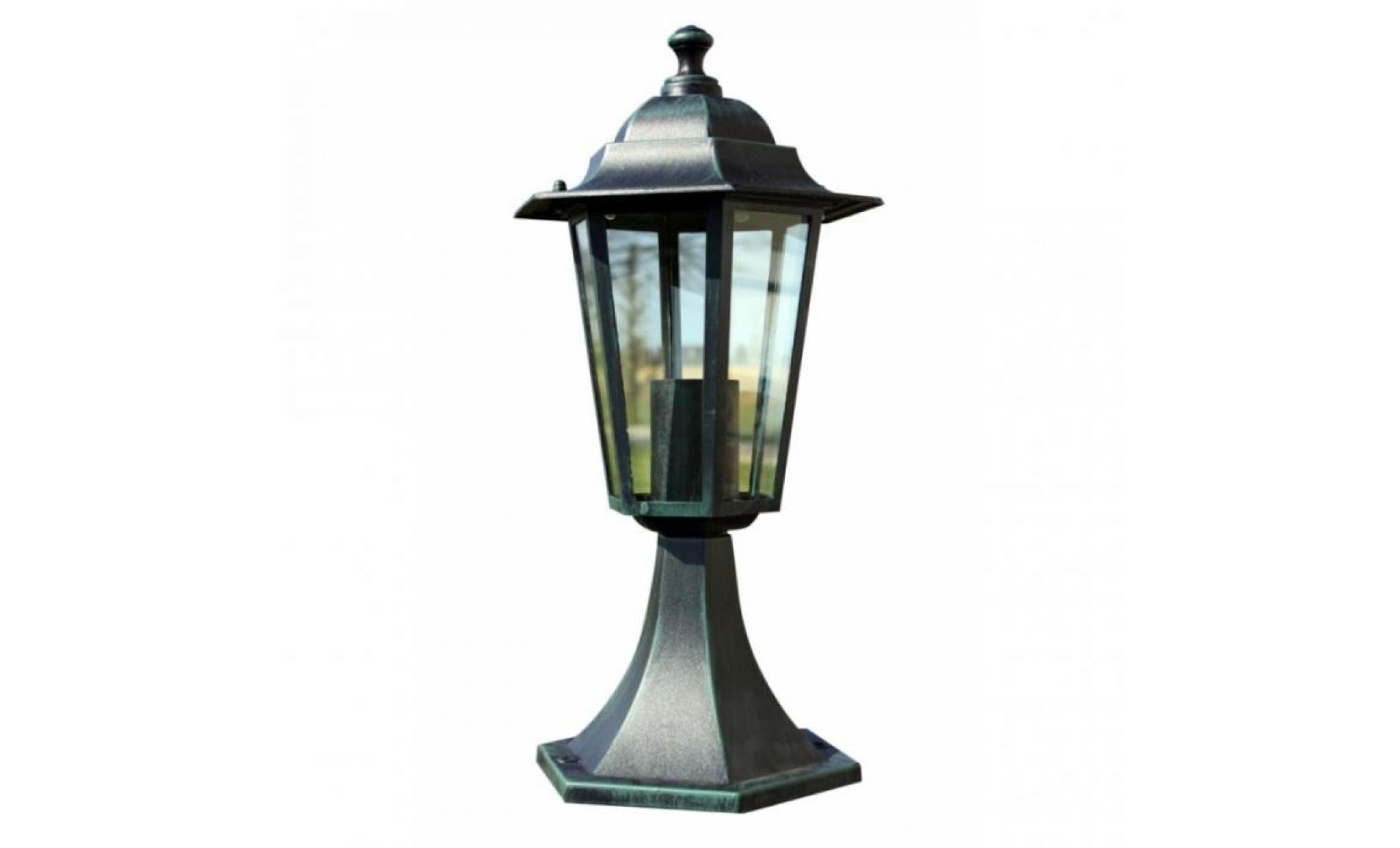lampadaire extérieur double noir 230 cm luminaire décoration 2402087