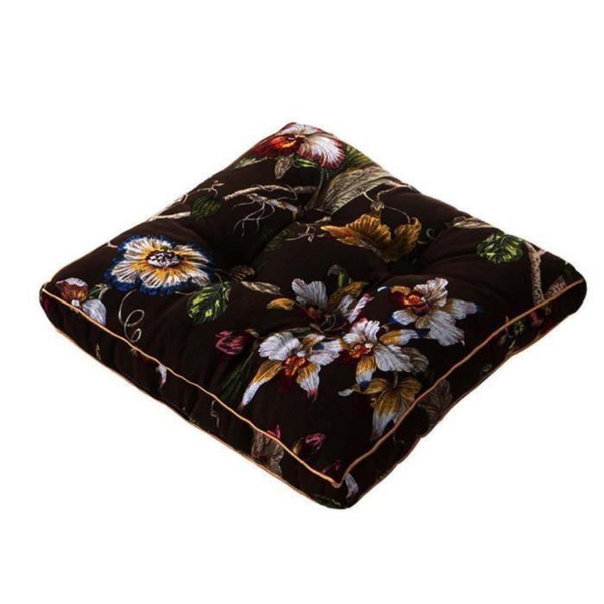 Chaise Beau bureau Coussins Tapis souples (45 x 45cm, fleurs de café de style)