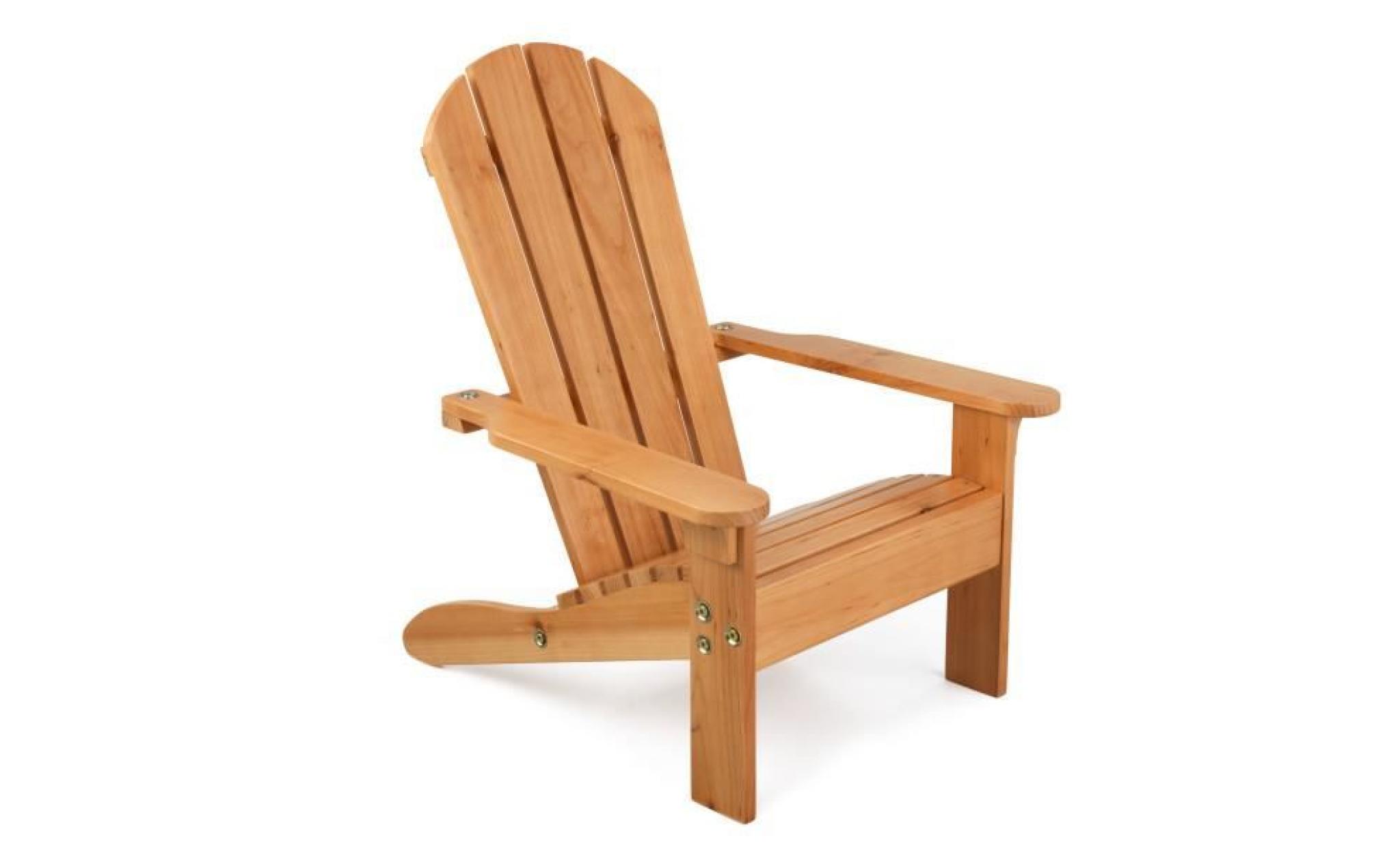 chaise de jardin design en bois pour enfant avec accoudoir pas cher